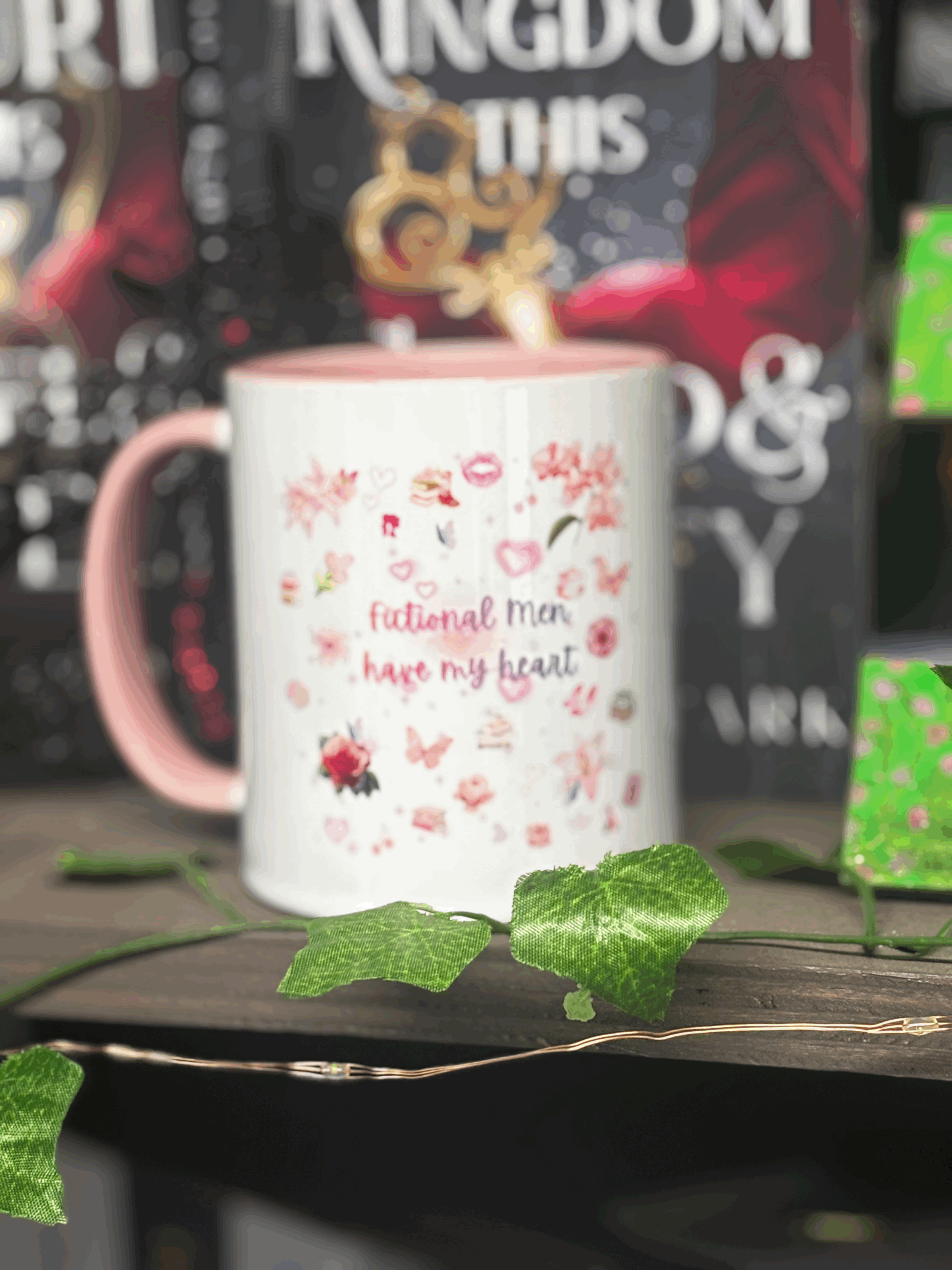 Fictional Men Have My Heart - Mug