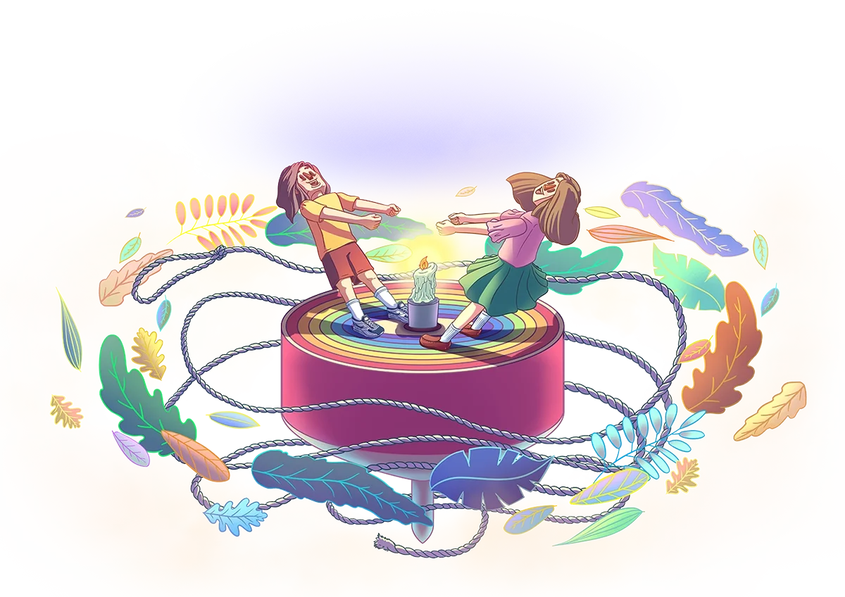 Illustration "Invisible Relationship" by Malaysia artist  OCMay