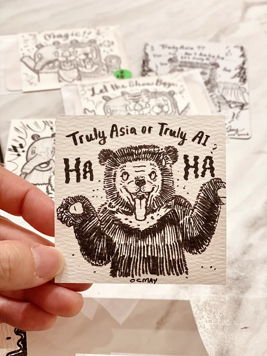 A doodle art by OCMay. "Truly Asia or Truly AI?" inspired from Tourism Malaysia 2026