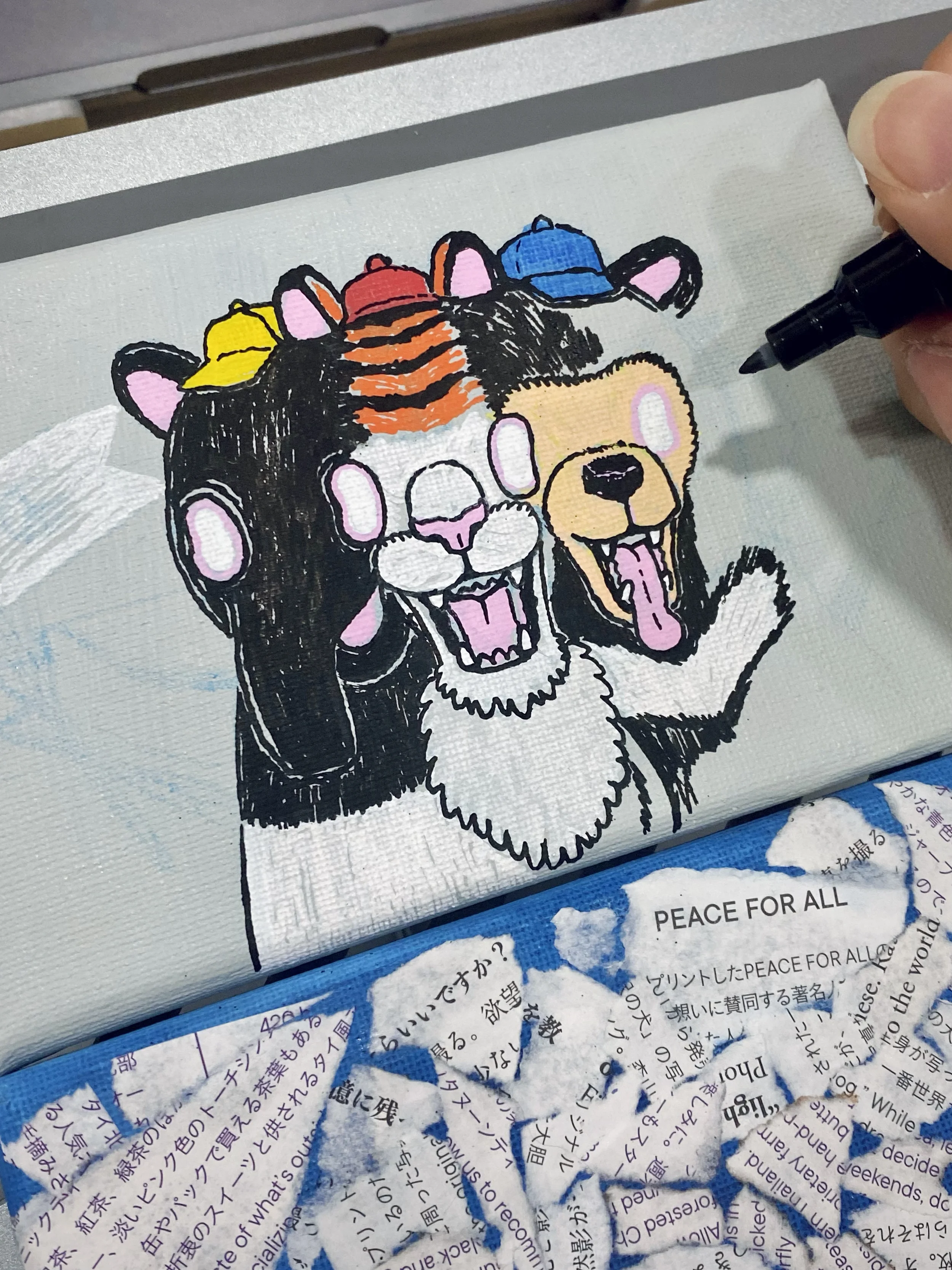 OCMay's WIP hand painting <Magic Show>