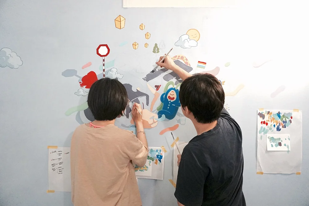 OCMay Work in Progress Mural Art in Taipei 