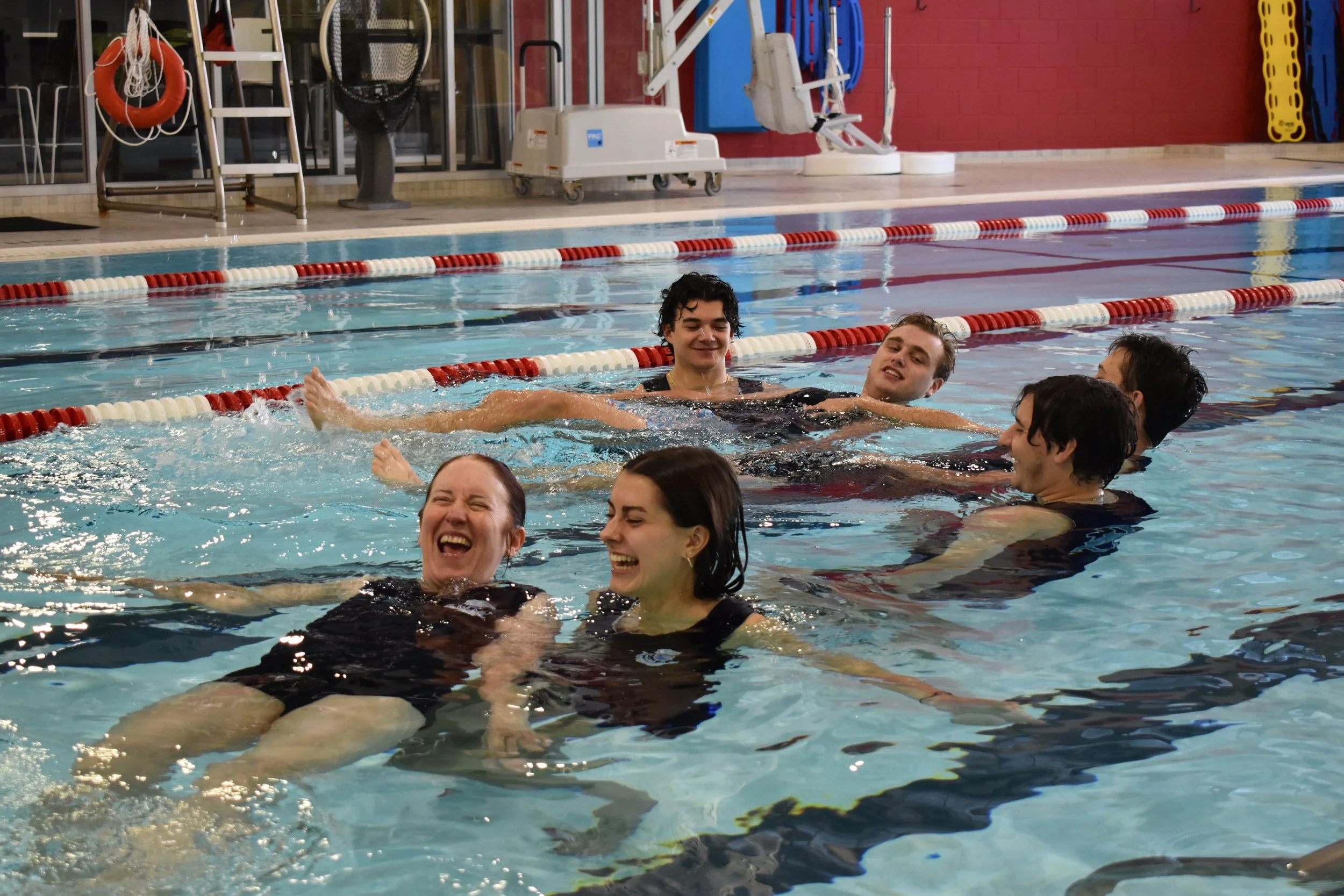 SWAM Instructors practicing different holds