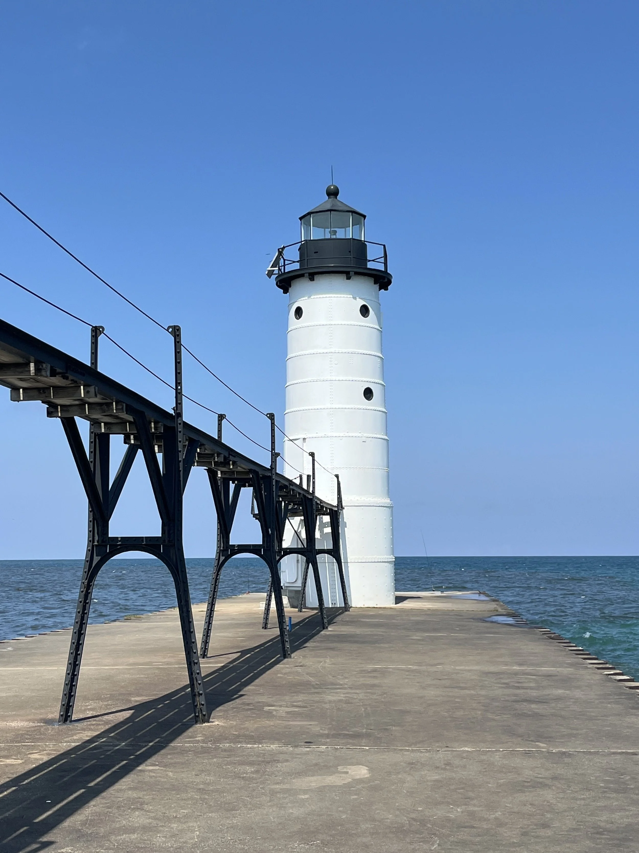 Lighthouse on Lake Michigan