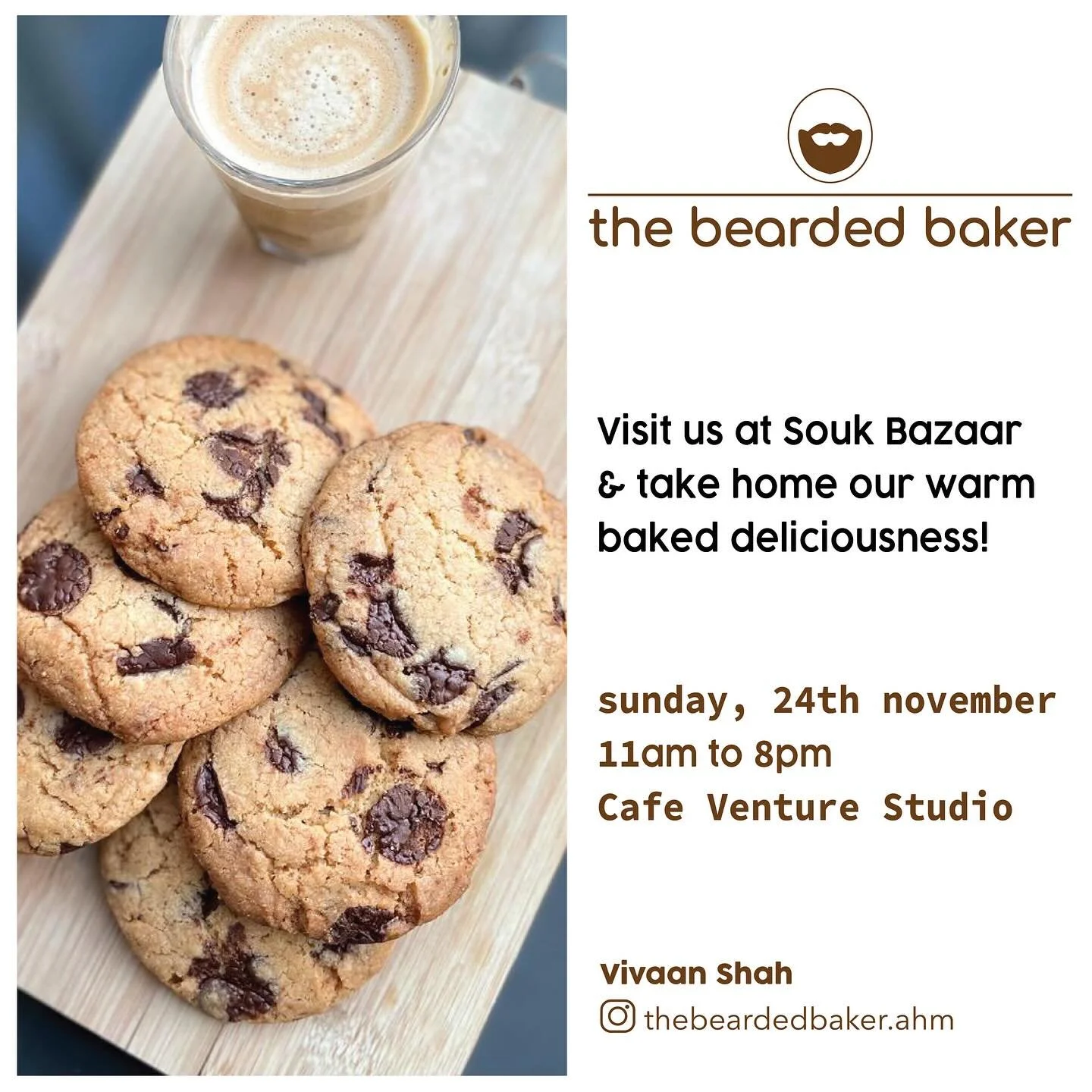 Mark your calendars! We&rsquo;re back at Souk Bazaar on Sunday, the 24th. Come and treat yourself to our delicious baked goods at Cafe Venture Studio. See you there!!!
.
.
.
.
.
.
.
.
.
#bakedgoods #bakedwithlove #desserts #sweettooth #cakes #cookies