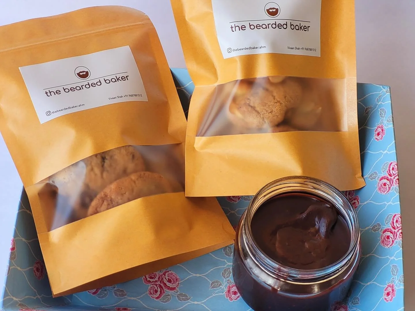 It&rsquo;s the season of generosity. Spread the joy this Diwali with our delicious treats from The Bearded Baker. 🍪🍫

Dm or WhatsApp to order:
- Brown butter &amp; chocolate chip cookies
- Cheddar &amp; chilli biscuits
- Ginger &amp; cashew cookies