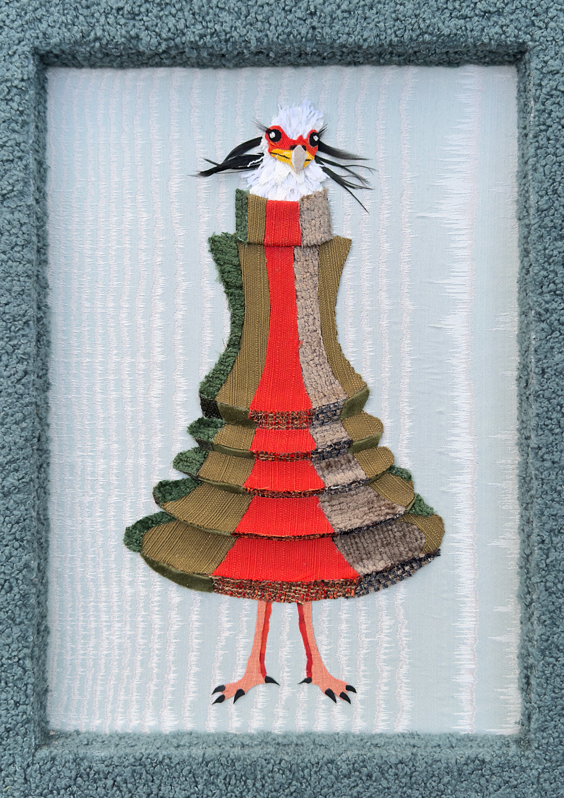 Secretary Bird in Accordion Dress