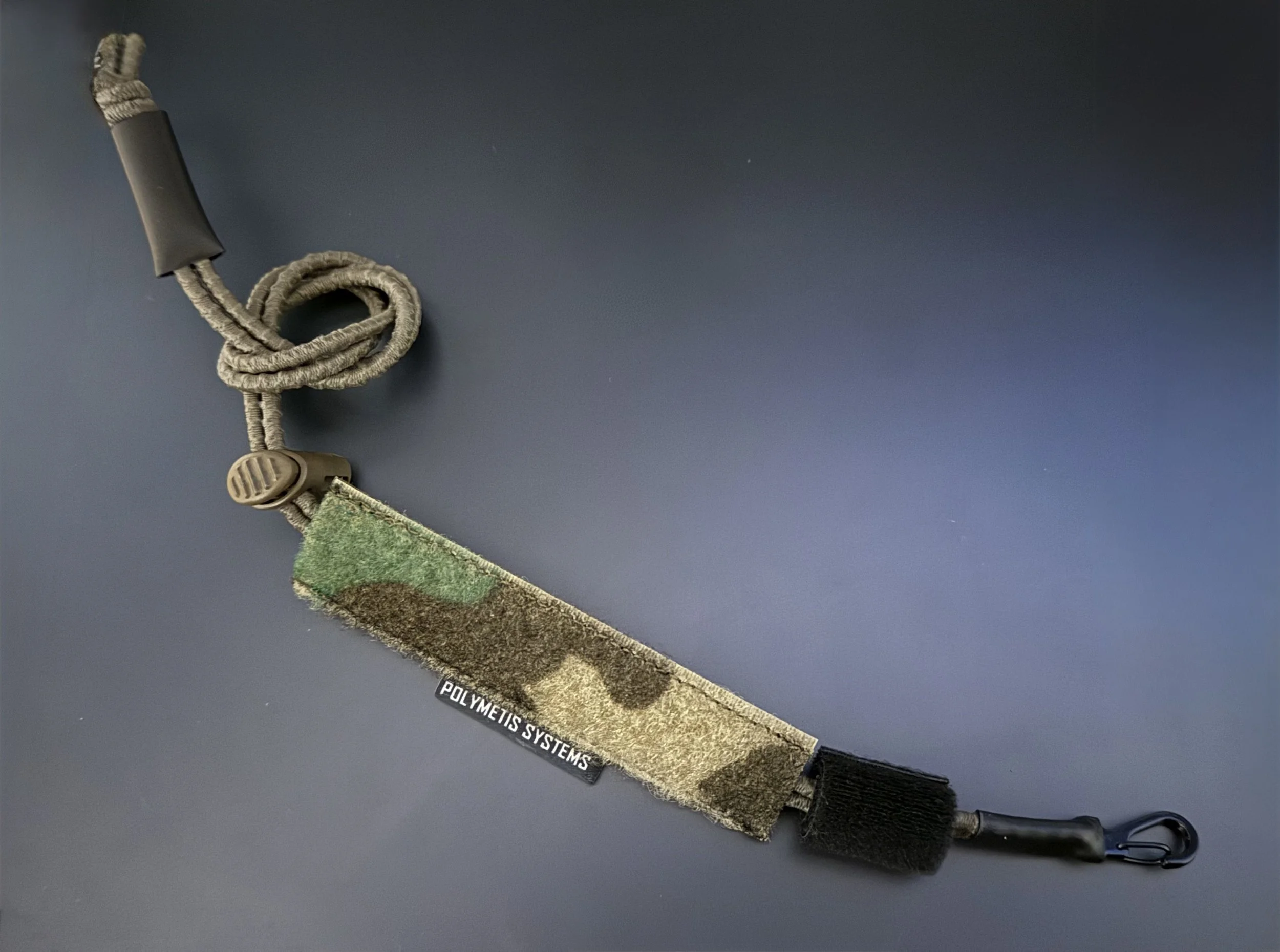 Polymetis Systems Helmet Night Vision Optic NODS NVG Elastic Retention Lanyard Strip with Velcro with One Wrap Velcro in M81 Woodland French CE Camo Camouflage Europe