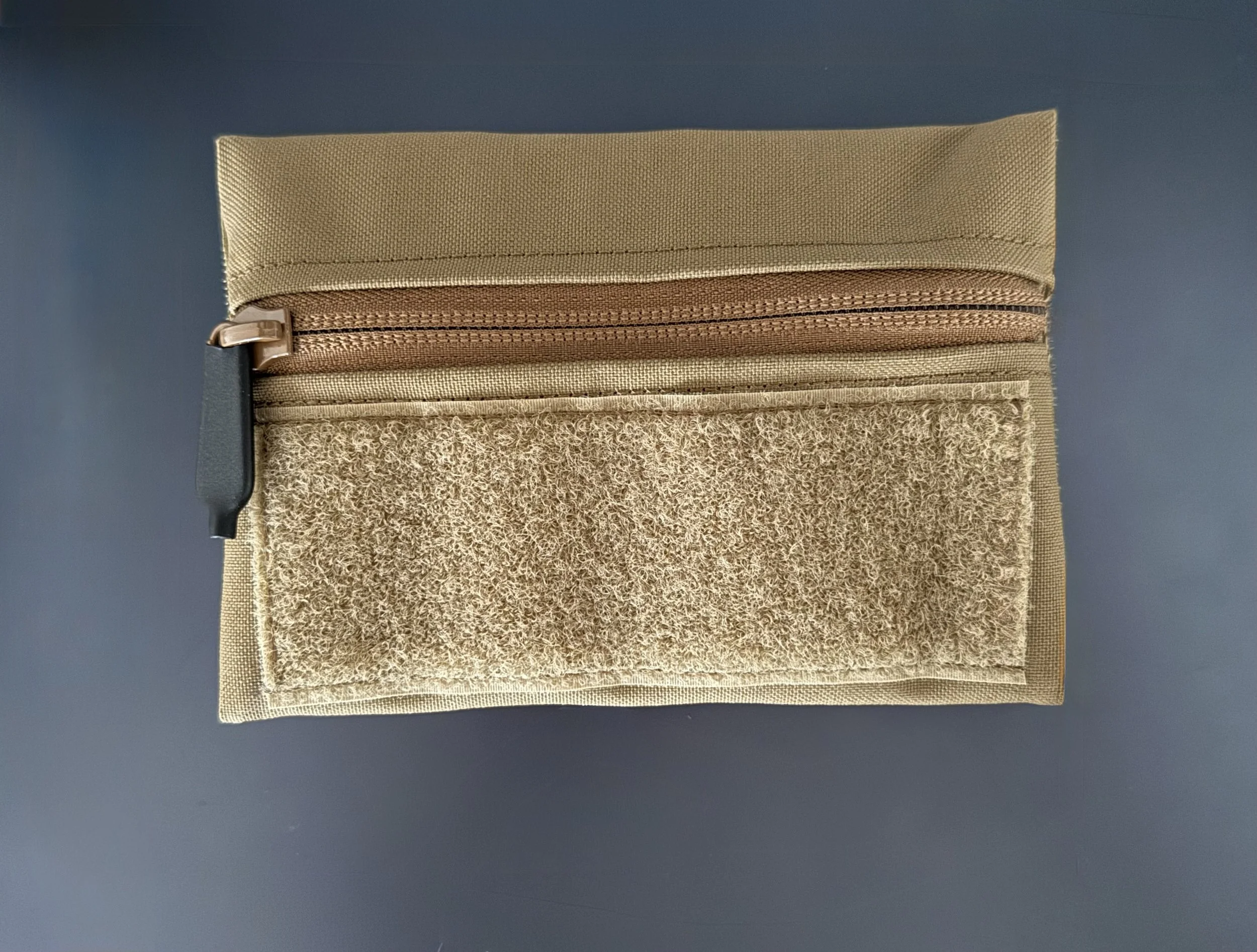 Admin Pouch for MOBAST System Bundeswehr Special Forces EGB KSK KSM Plate Carrier Small Steingrau Oliv RAL7013 tactical pouch with MOLLE webbing and zipper closure for military and outdoor use