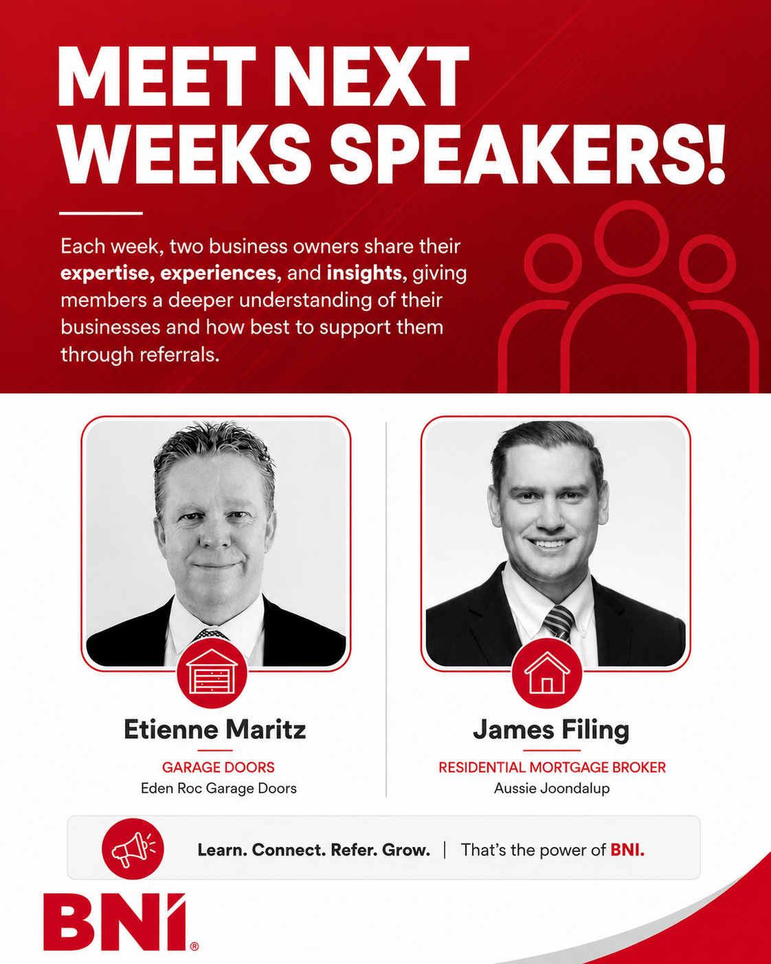 BNI Beyond promotion post in Joondalup Perth Western Australia 