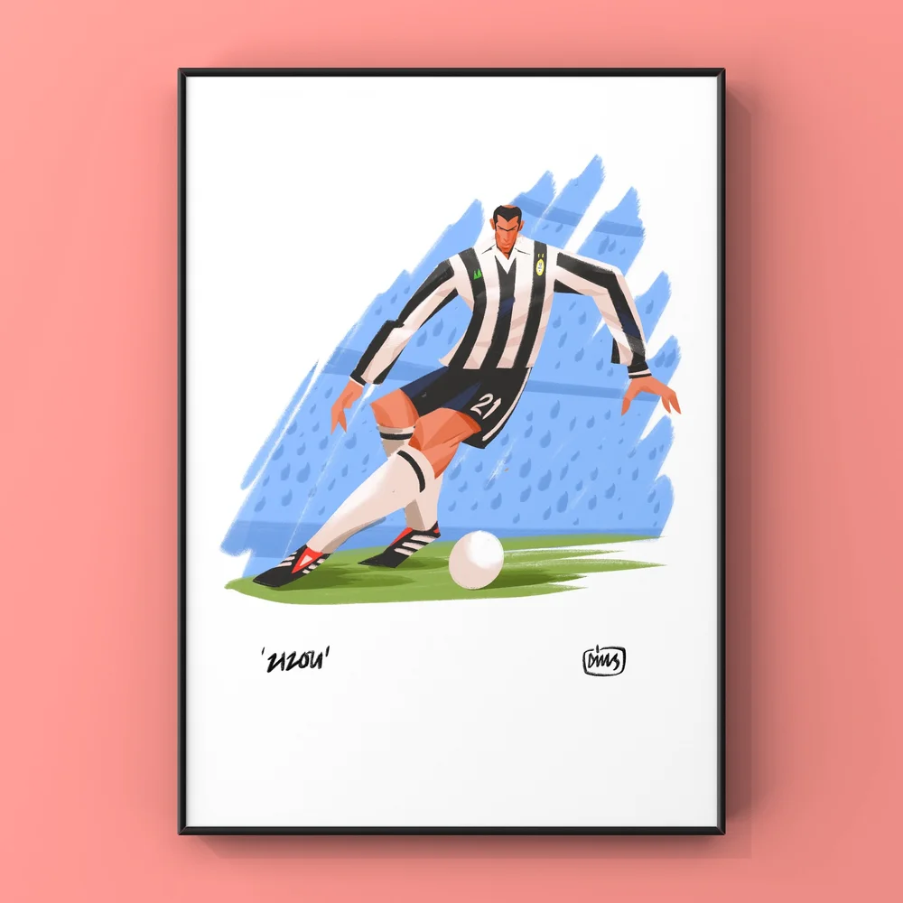 Zizou X Juventus Digital Download — Dills - Design & Illustration