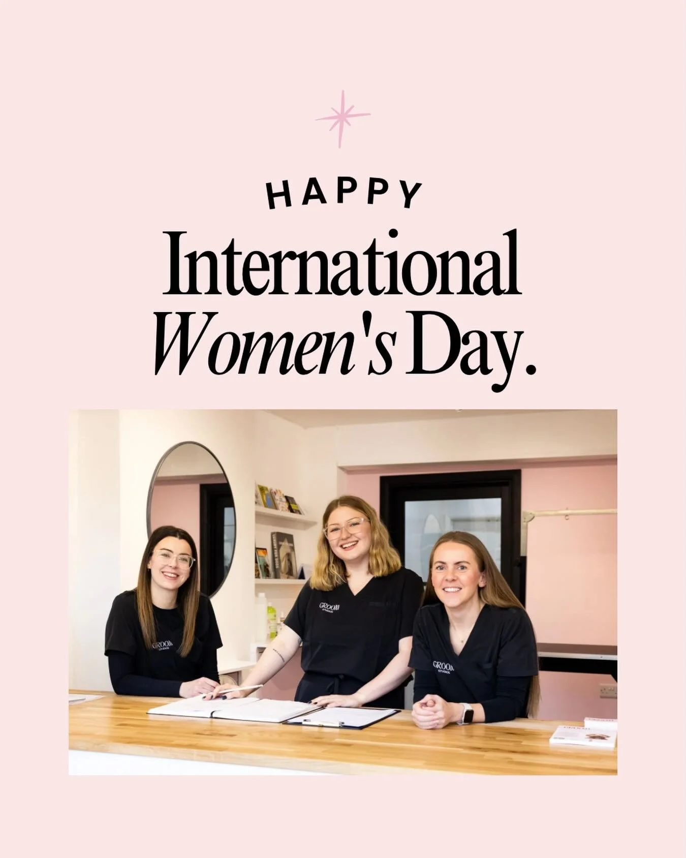 Happy International Women&rsquo;s Day!✨
As the owner of the studio, I feel incredibly lucky to work alongside such amazing women every day. A huge thank you to Shauni and Molly, who bring so much talent, care, and passion to the studio 👏🏻 Groom Stu