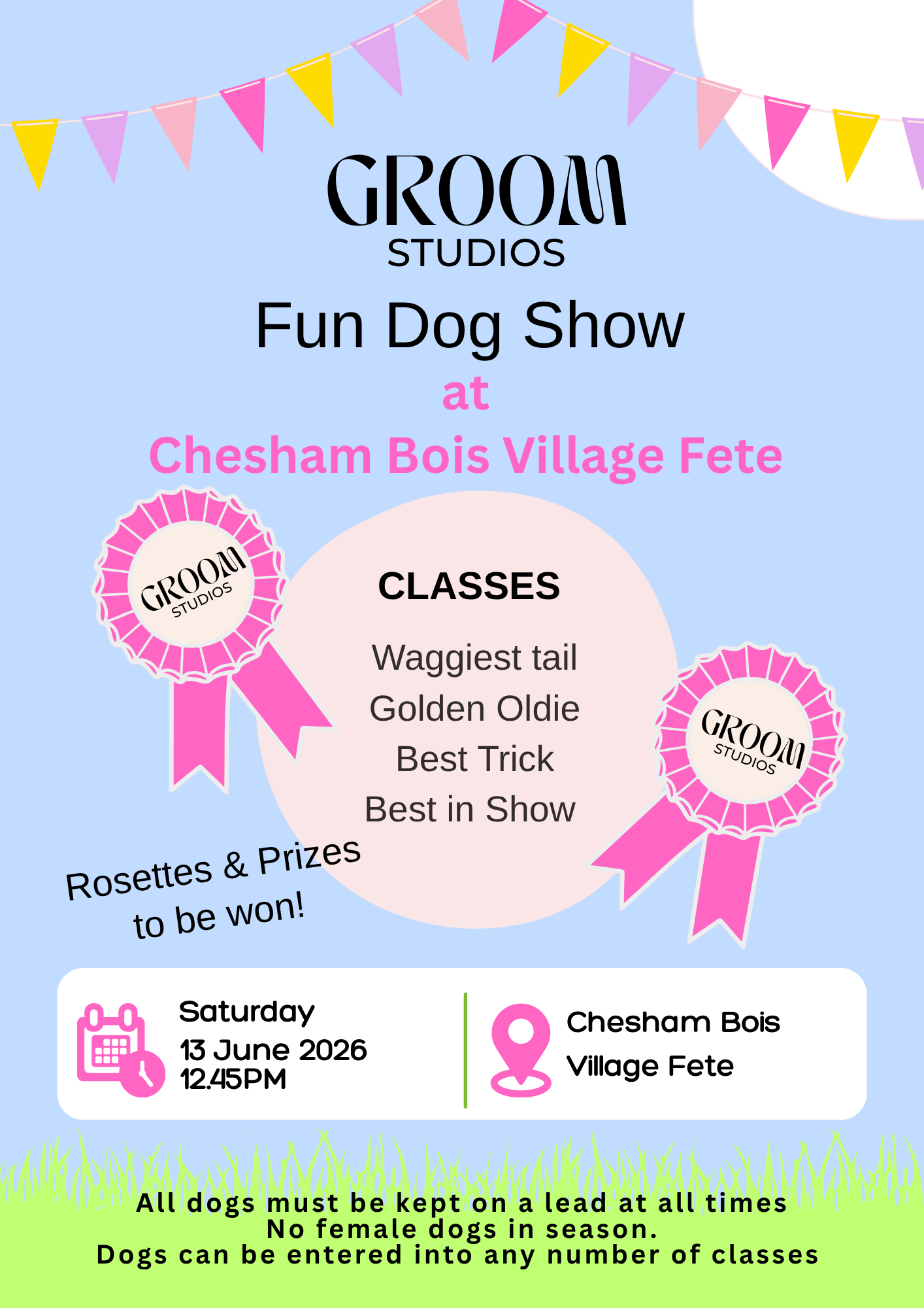 Fun Dog Show at Chesham Bois Village Fete 2026 | Groom Studios