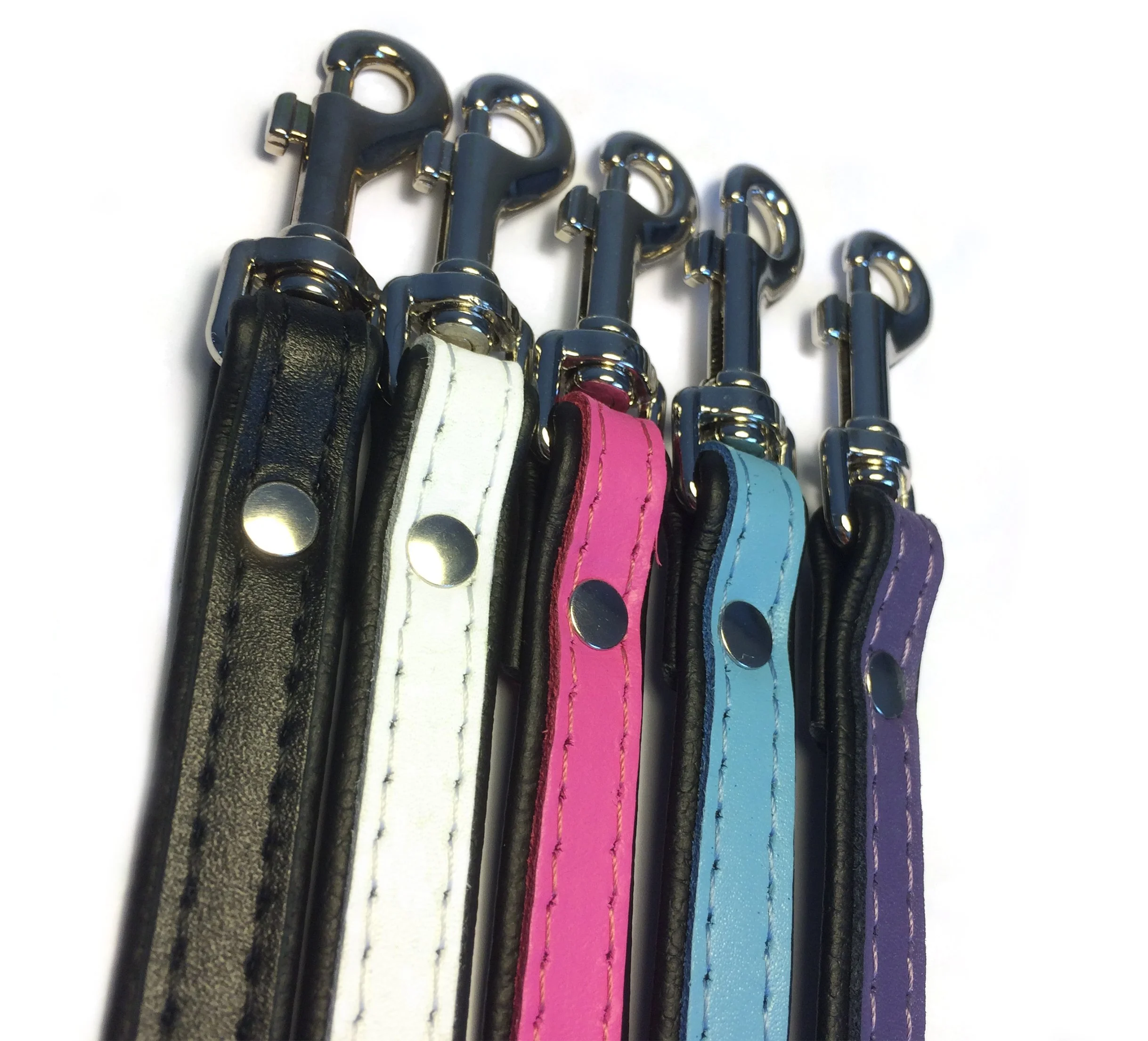 Stylish Flat Leather Dog Lead