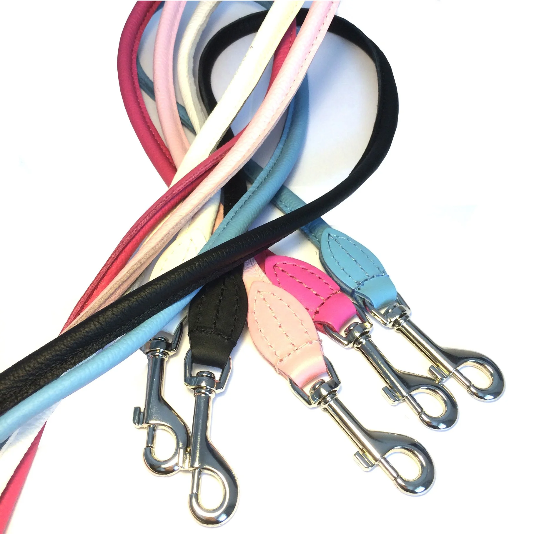 Stylish Leather Rolled Dog Lead