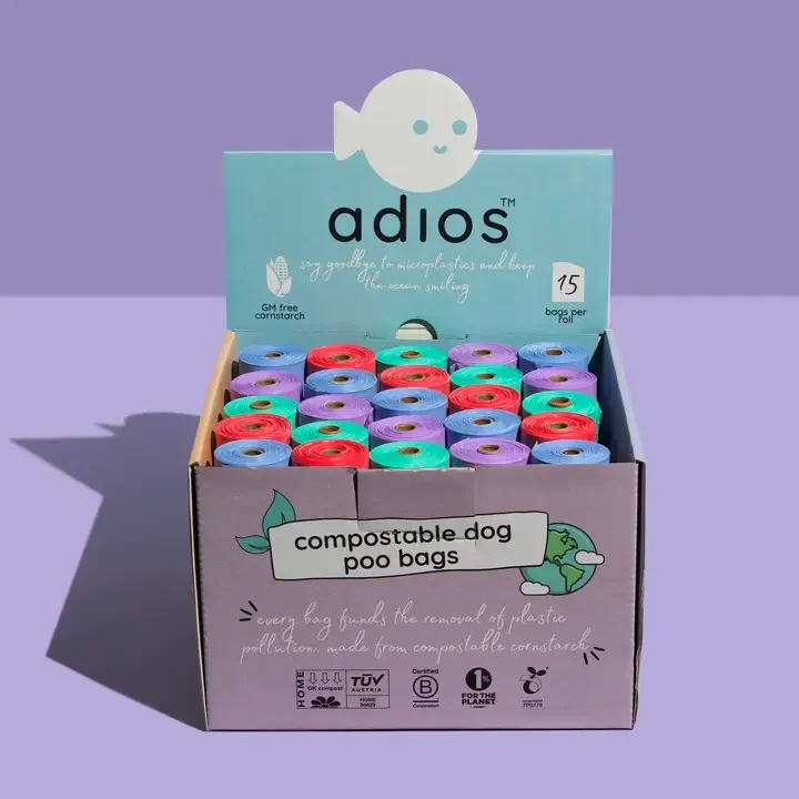 Adios Plastic Free Dog Poo Bag Single Roll