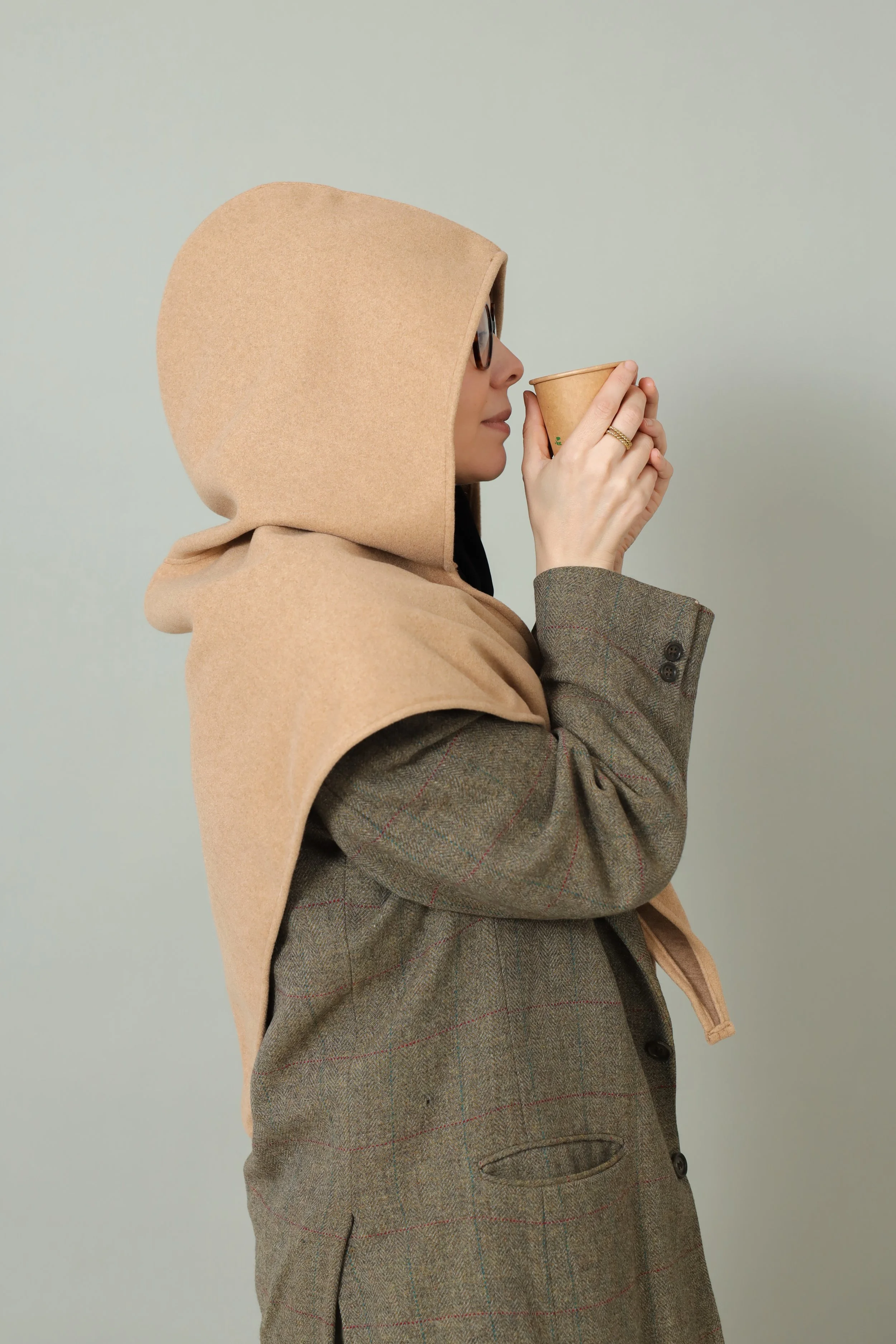 Winter Hood - Beige Cappuccino