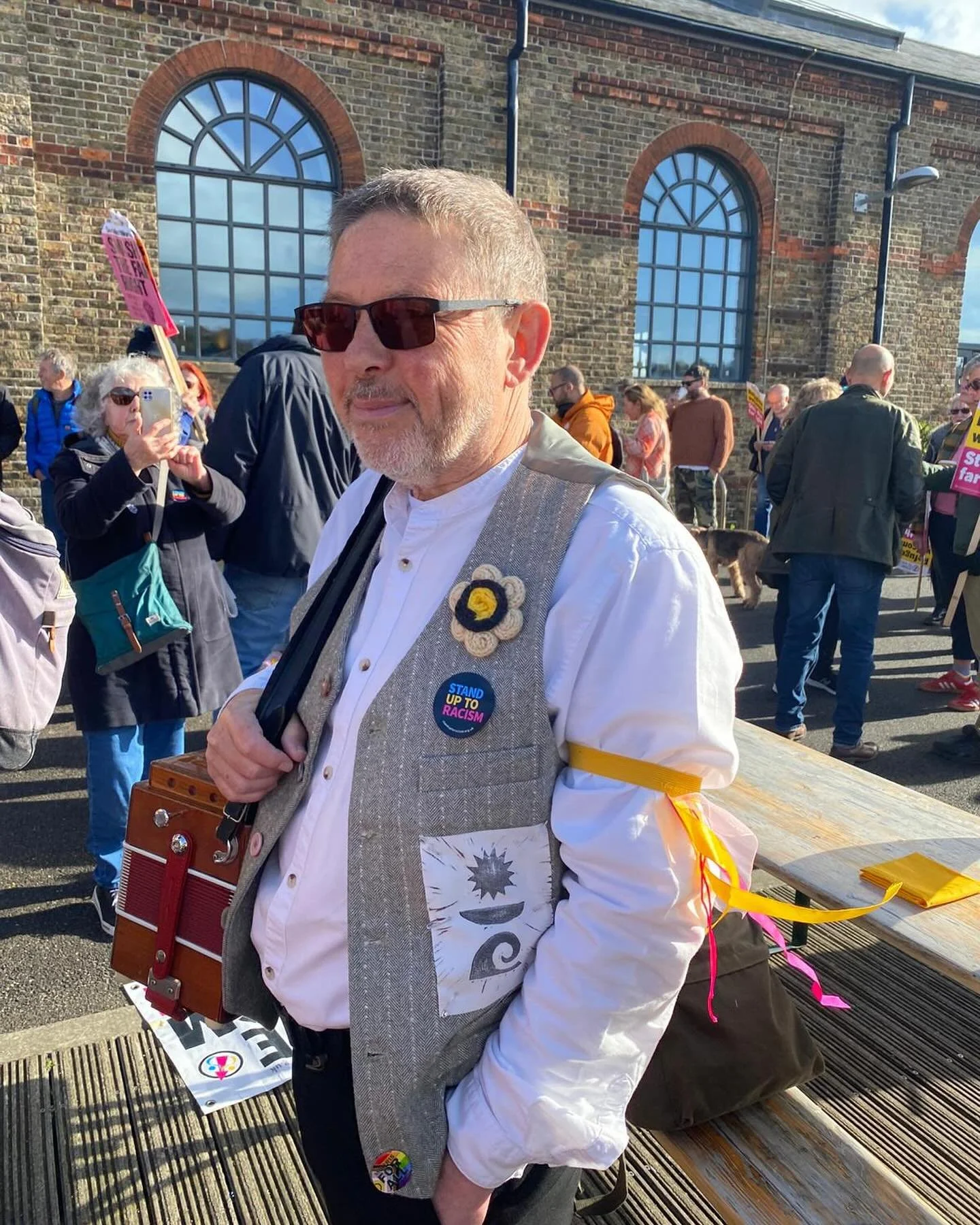 Special thanks to our amazing musician @pblobably for marching backwards whilst playing the melodeon!