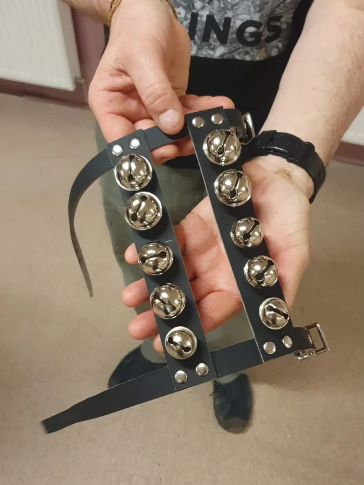 Happy Pancake Day and Lunar New Year from Ouse Valley Morris&hellip;with bells on! 
Thanks to our hardworking  team of bellmakers, headed by the amazing @thewoodentiger, we will soon be sporting these gorgeous bell pads! We would especially like to t