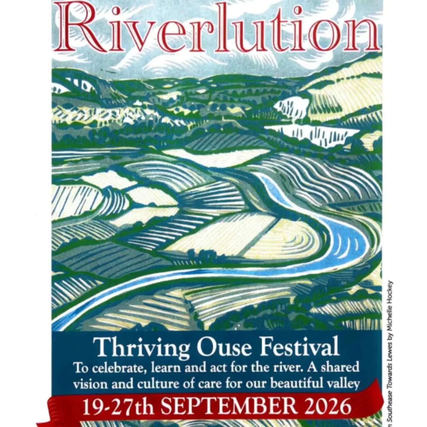 Join us and the riverlution procession this Saturday 26th Sept to celebrate all things Ouse. 
We will be dancing from 11 at Cliffe Bridge, Lewes, headed to the Railway Land.
Blue/green/fishy attire encouraged we hear 💙🩵💚🌀🐟