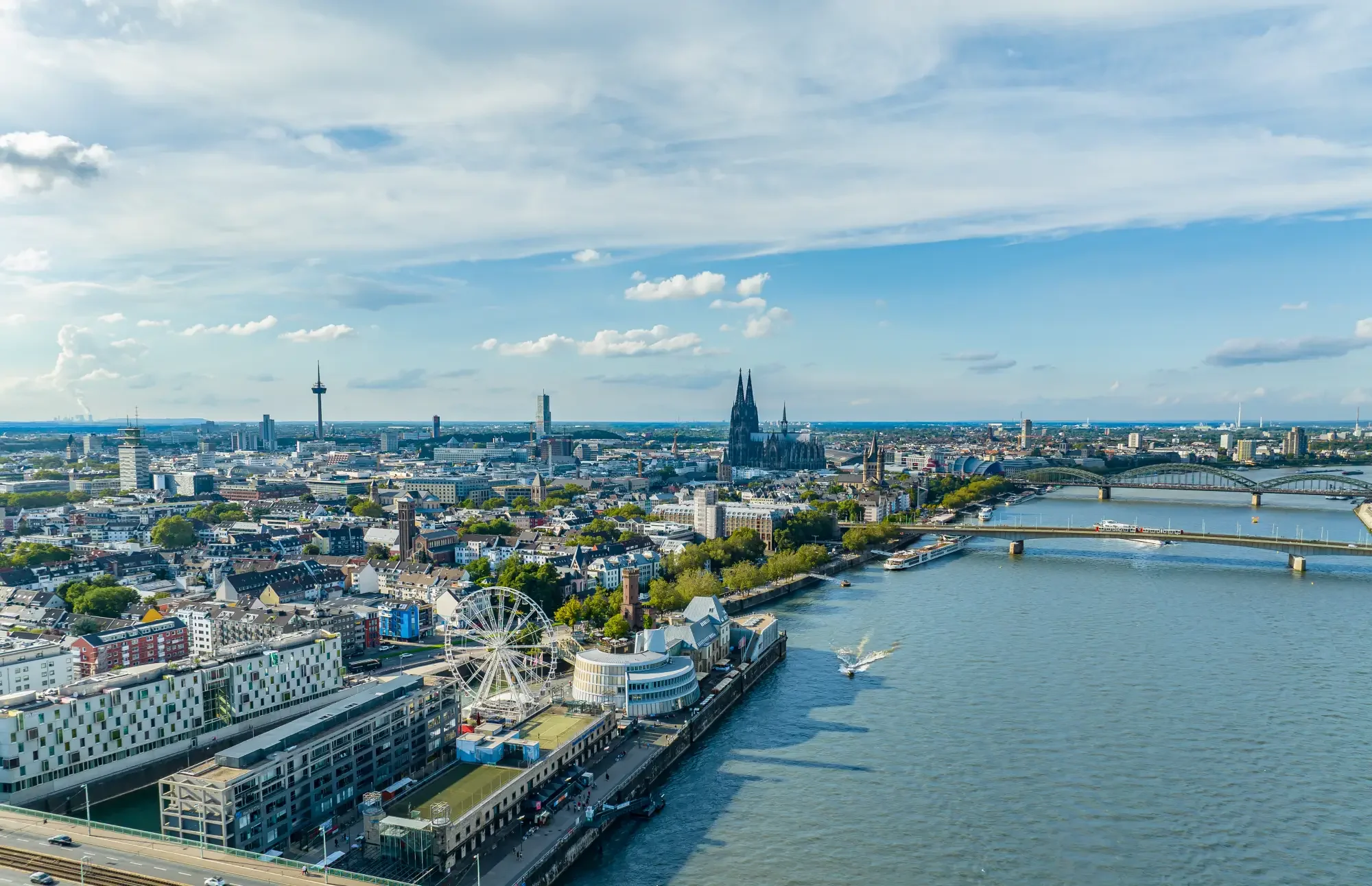 Hammerbrook mit Mittelkanal und Hamburg Mitte