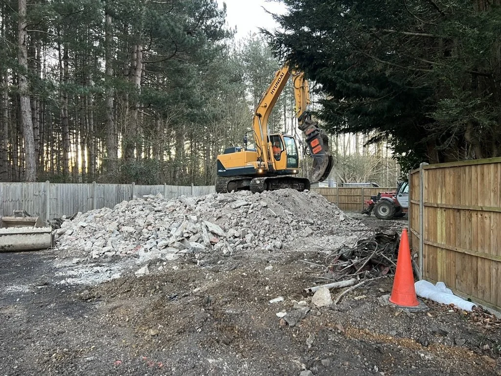 Broken ground on our new spray shop