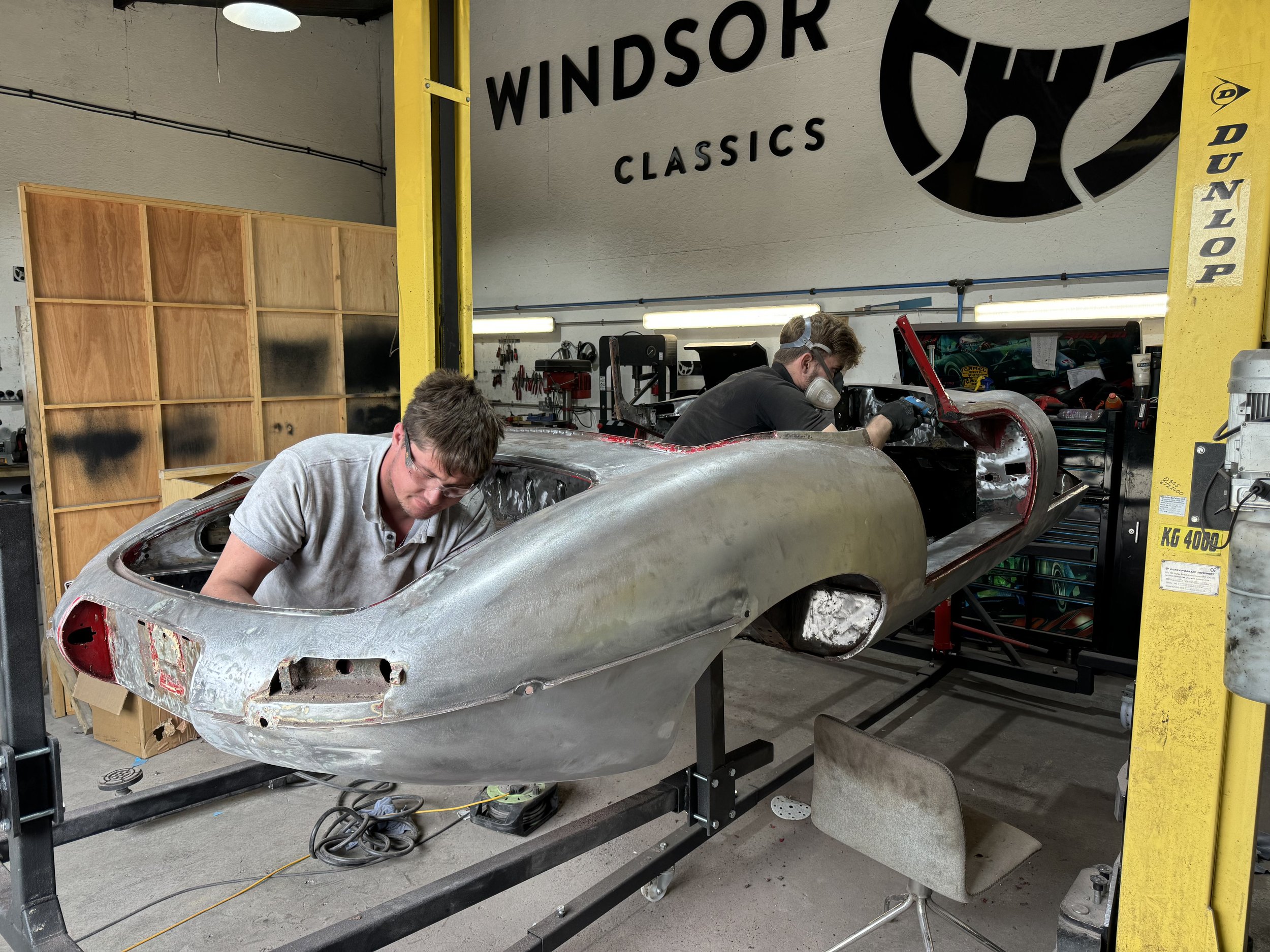 E type progressing, bare metal strip down, no skeletons in the closet thankfully !