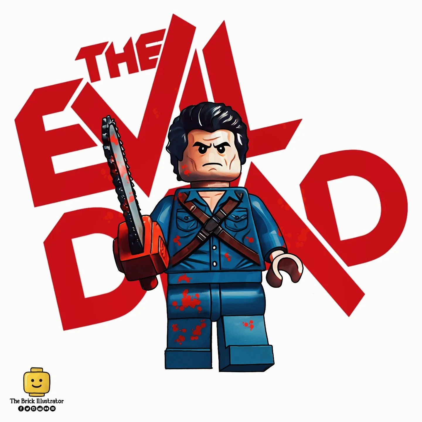Shop smart, shop S-Mart! 🪓🔥 Just finished this commission featuring Ash from The Evil Dead! Had a blast bringing the iconic chainsaw-wielding hero to life in brick form. Groovy, right? 🧱🎨

What do you think of this boomstick-tastic piece? Let me 