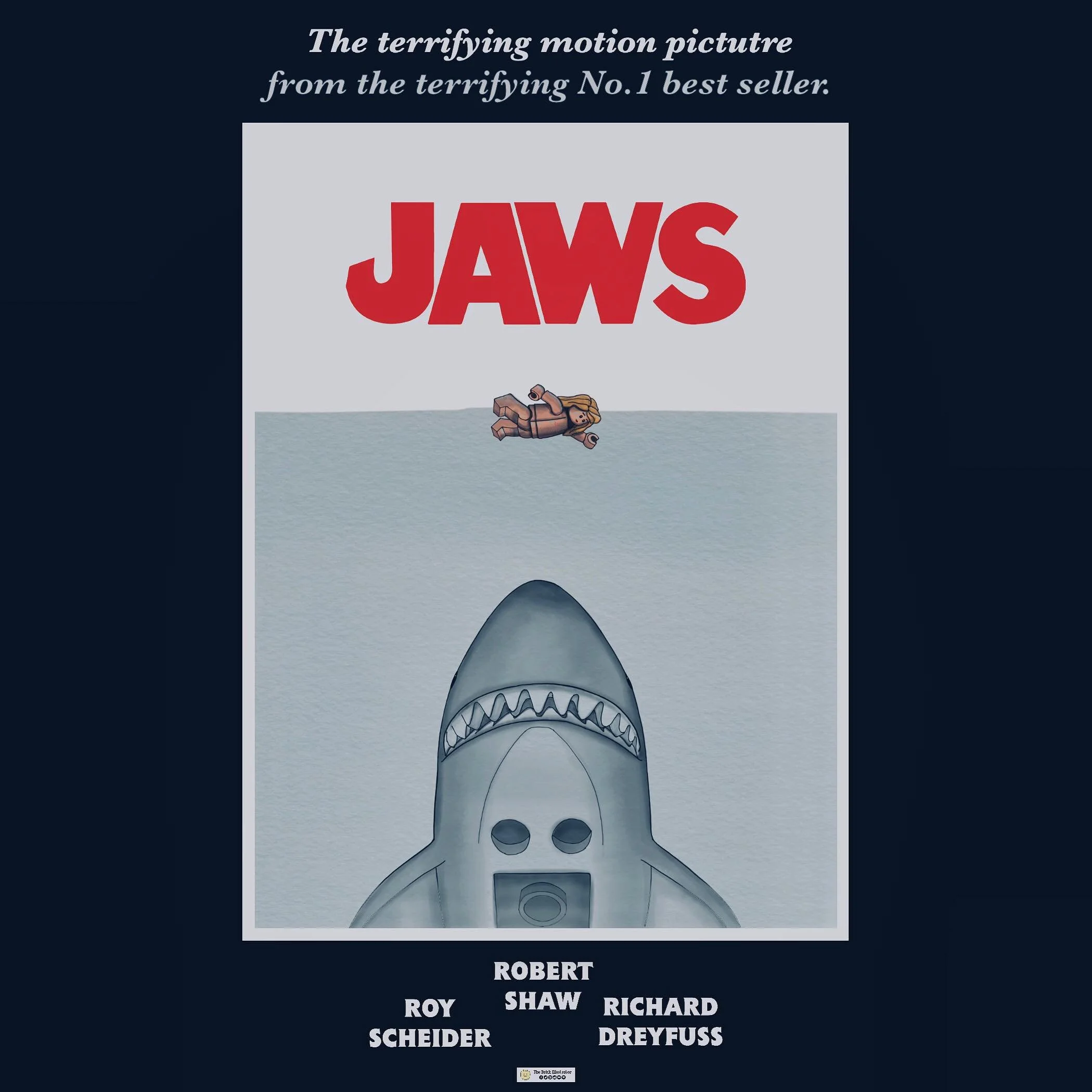 Just finished this LEGO-inspired Jaws poster! Bringing together the classic suspense of Spielberg&rsquo;s masterpiece with the fun and creativity of LEGO bricks. Check it out!

&ldquo;We&rsquo;re gonna need a bigger brick!&rdquo;

#Jaws #LEGOArt #Mov