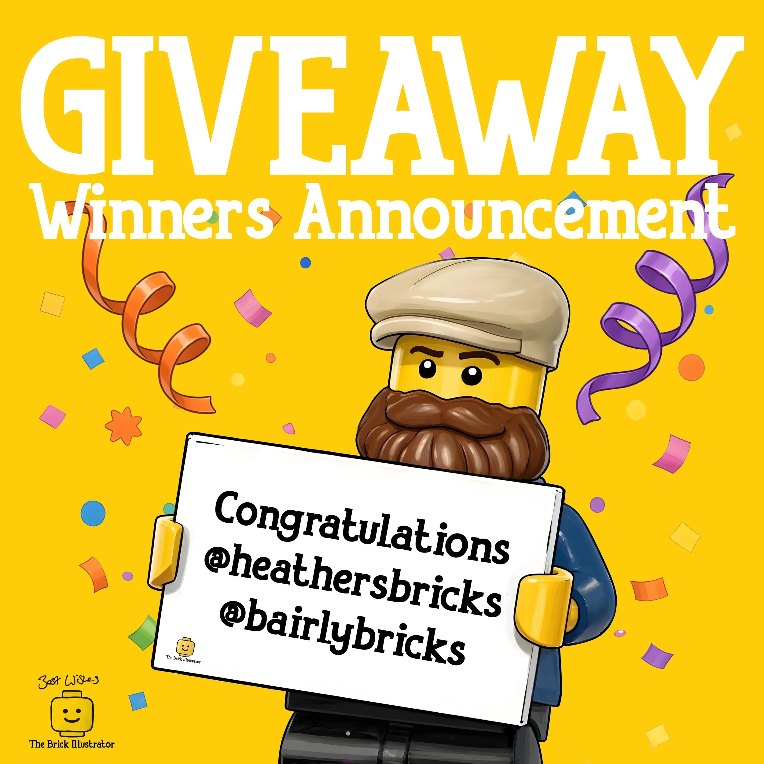 🎉 GIVEAWAY WINNERS! 🎉

A huge thank you to everyone who entered my latest giveaway. The support, comments and shares have been incredible, and I&rsquo;m genuinely grateful to every single one of you.

Congratulations to our two winners:

🏆 @heathe
