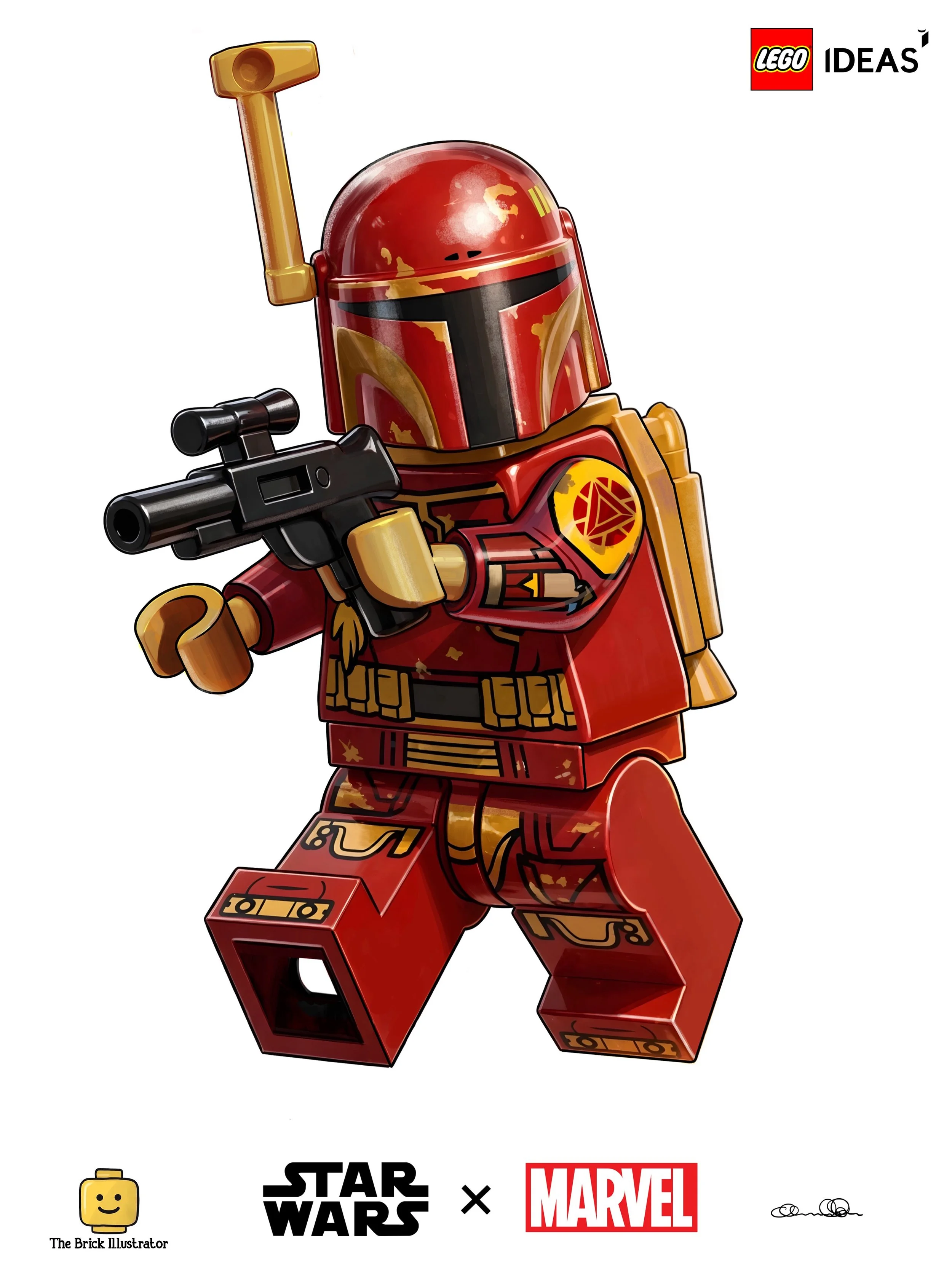 The galaxy&rsquo;s most advanced armour just got an upgrade.

When I saw the new LEGO Ideas Hope Assembles challenge celebrating Marvel and Star Wars, I couldn&rsquo;t resist drawing my own crossover.

Now I want to know&hellip; if you could combine 