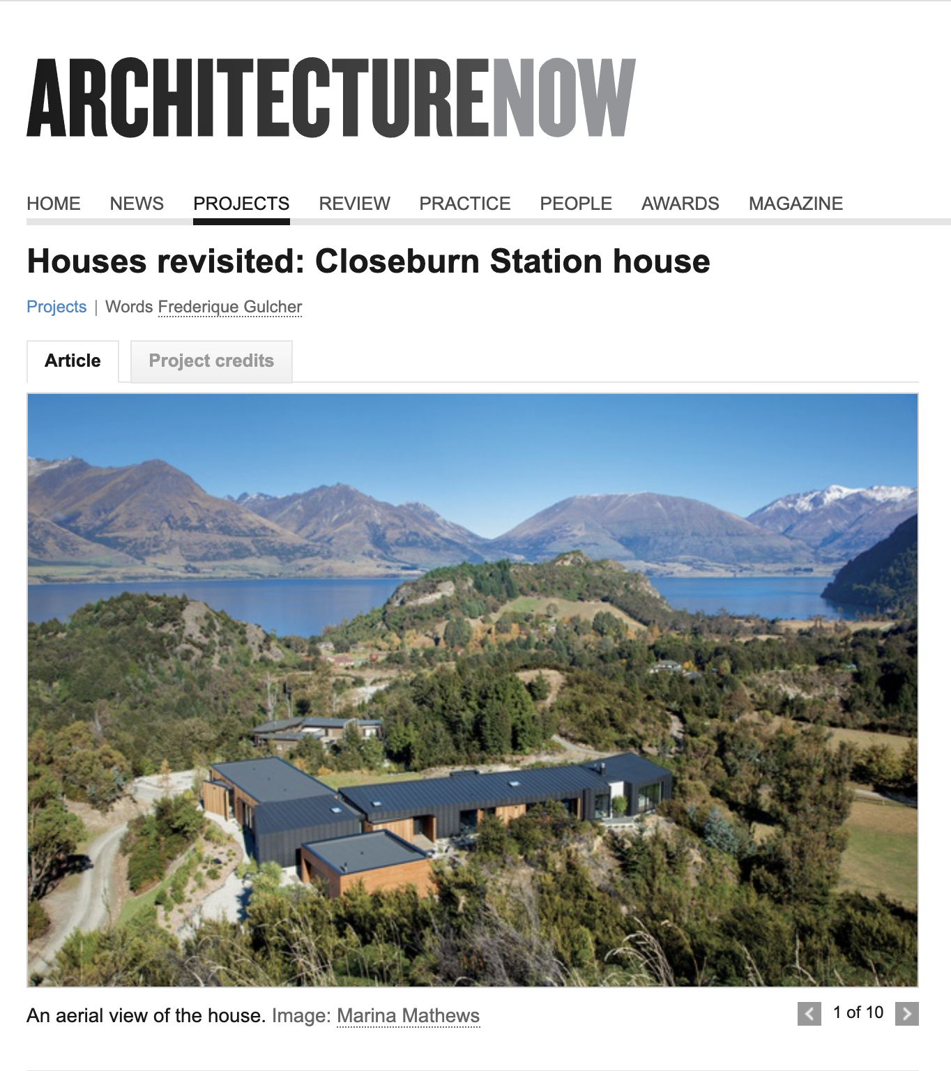 Kitchen in Architecture Now online magazine article "Houses revisited: Closeburn StationHouse"