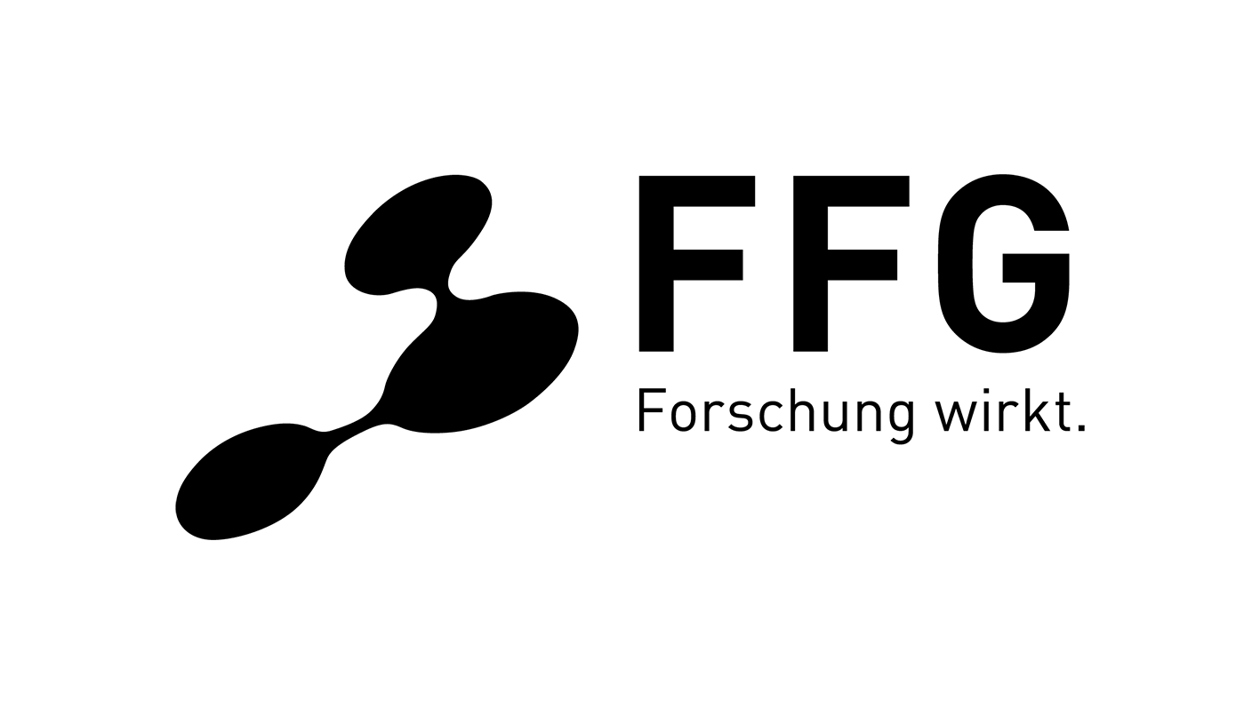 The logo of FFG with the slogan "Forschung wirkt." English: "Science works".