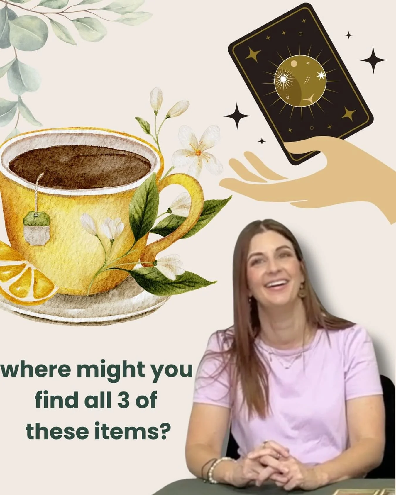 I&rsquo;ve got something brewing&hellip;&hellip;..Can you guess what???

Have you noticed I&rsquo;m always trying to find ways to read cards with a drink nearby??! I guess it&rsquo;s my thing!!!☕️🫖

My quest in following my soul continues Toowoomba,