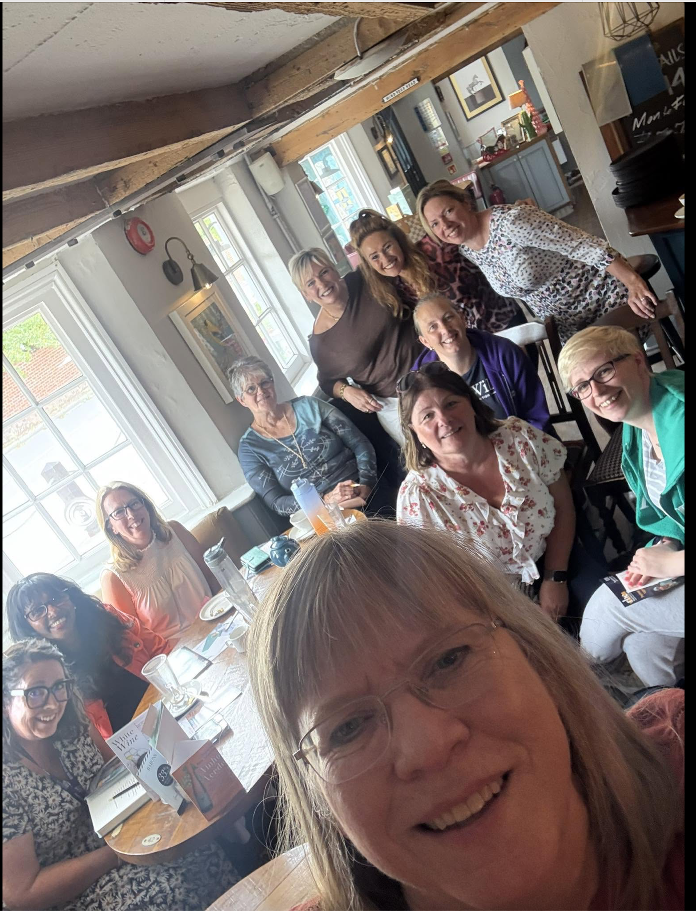 Women networking at a Ladies Who Latte event in Reading