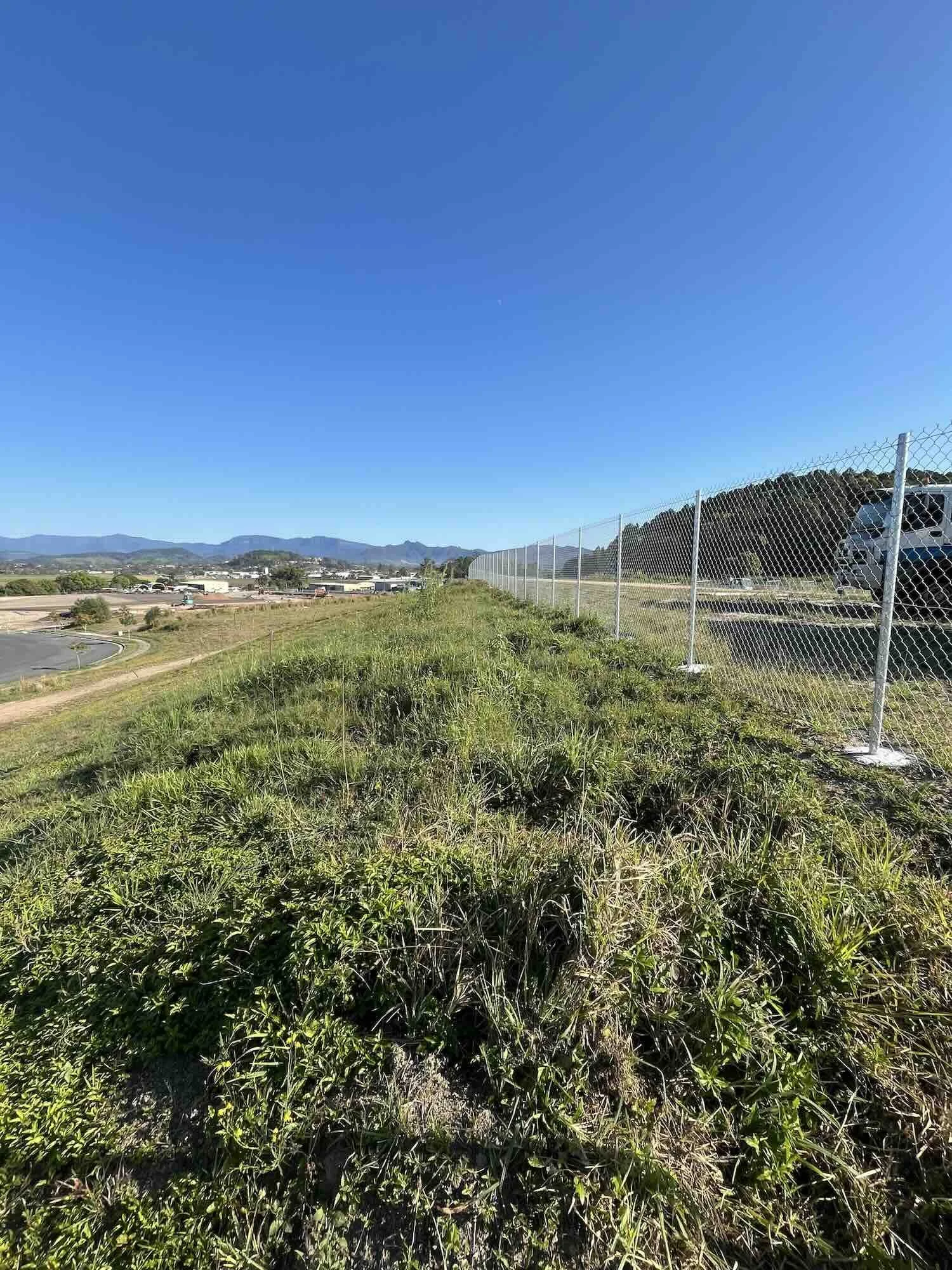 Commercial whipper snipping (before)