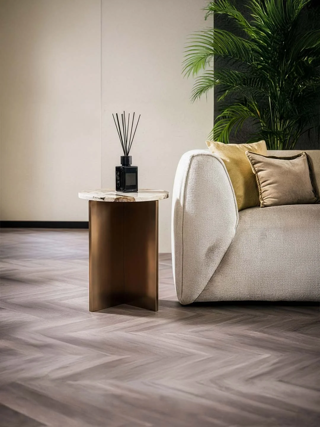 Ocel - Table d’appoint Ronde - Quartzite Patagonia