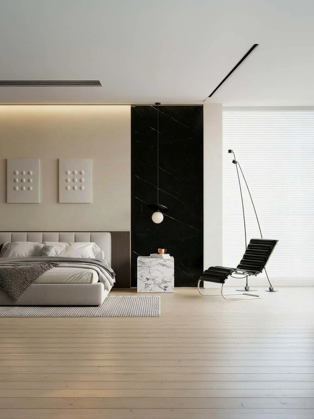 Gema - Table d’appoint Cubique - Marbre Statuario Carrara