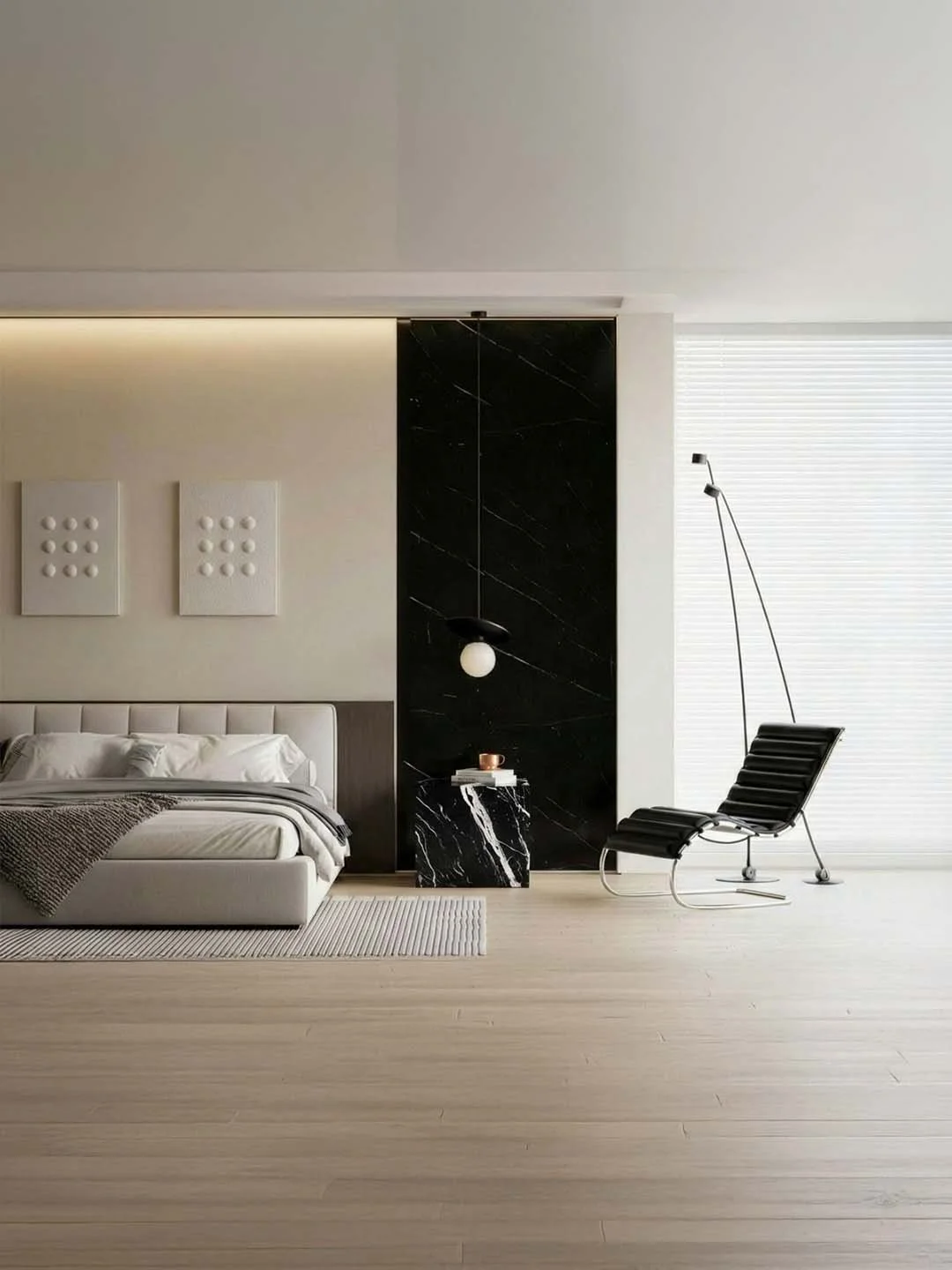 Gema - Table d’appoint Cubique - Marbre Nero Maquina