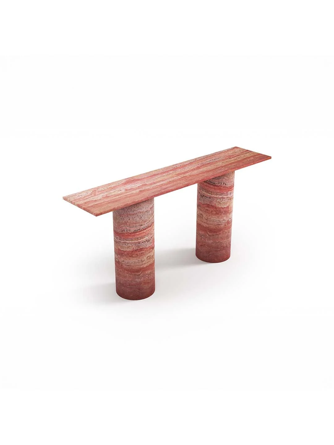 TABLE CONSOLE - RECTANGULAIRE 180CM - TRAVERTIN ROUGE 2.jpg