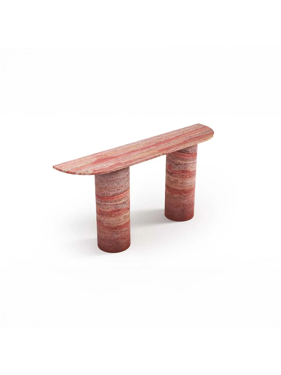 TABLE CONSOLE - DEMI-CERCLE 180CM - TRAVERTIN ROUGE 2.jpg