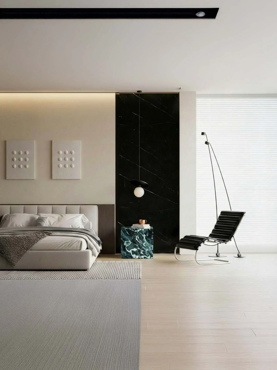 Gema - Table d’appoint Cubique - Marbre Verde Alpi