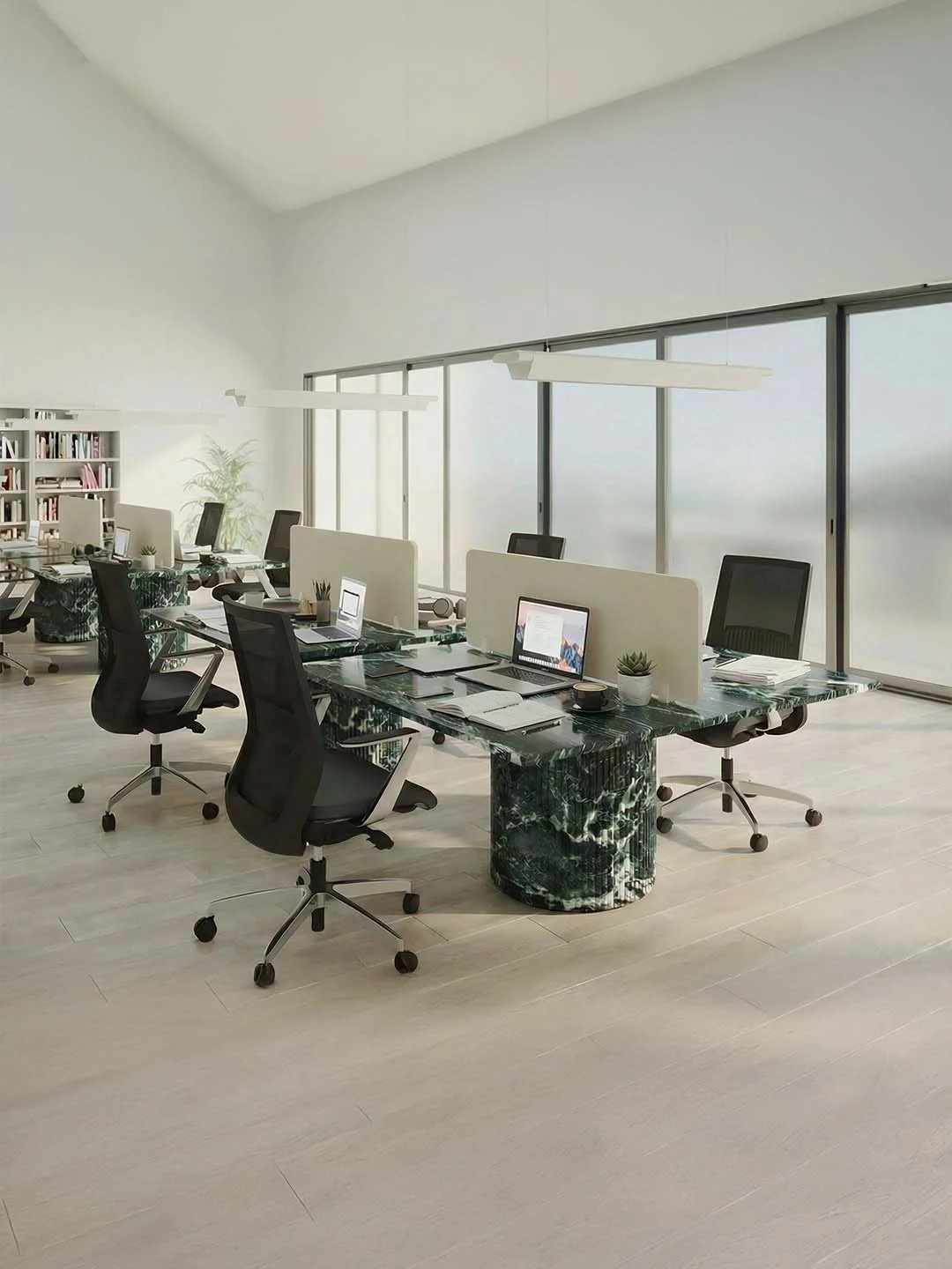 Escalerion - Bureau - Marbre Verde Alpi