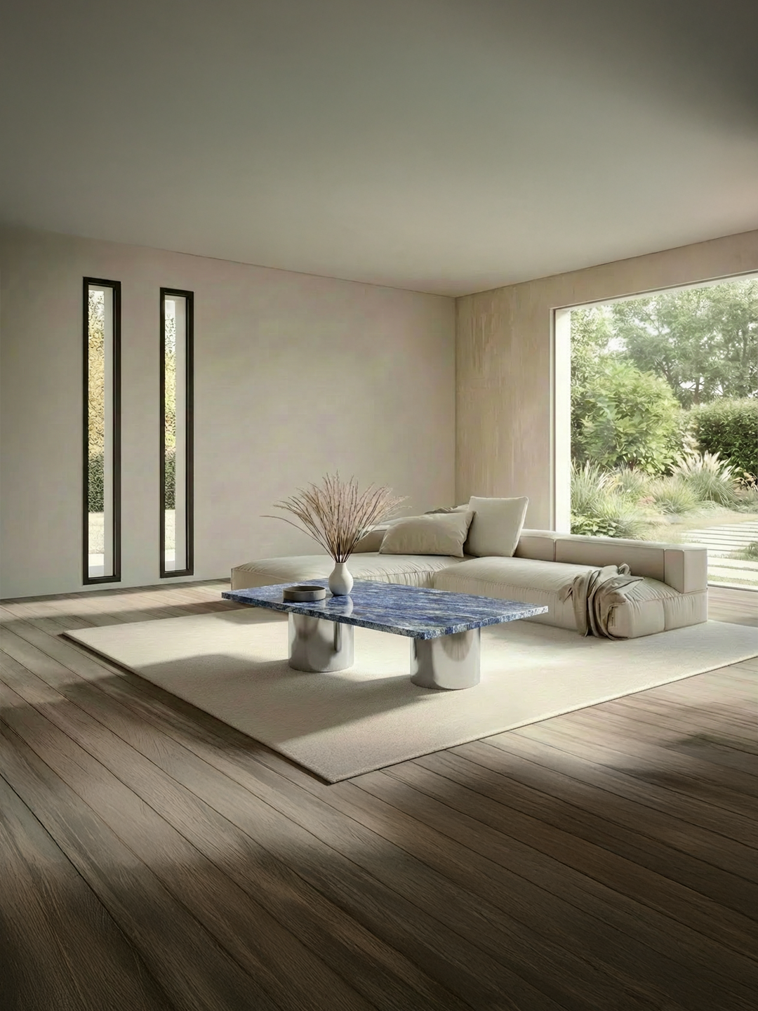 Jaspura - Table basse Rectangulaire - Granit Blue Bahia