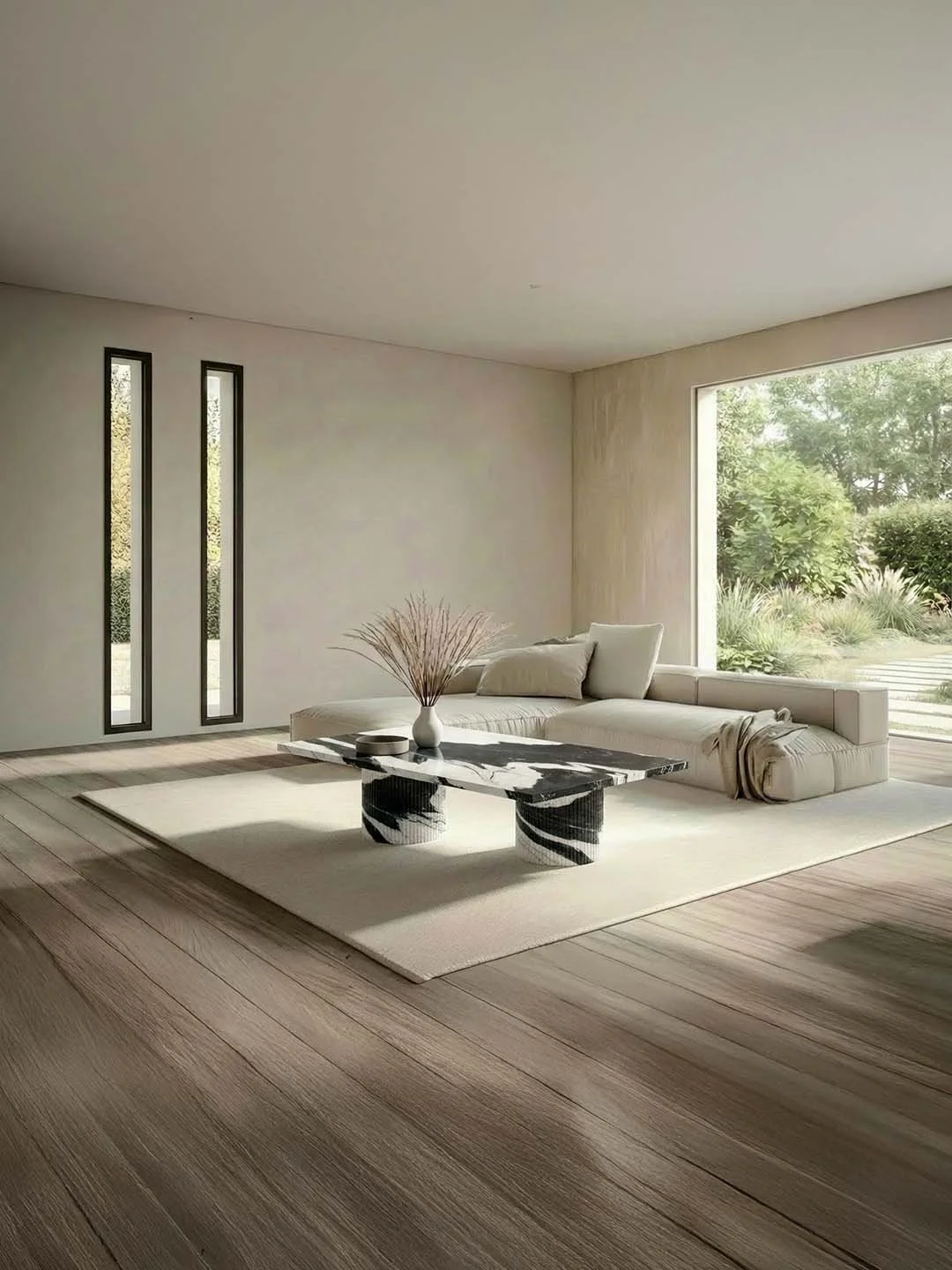 Jaspura - Table basse Rectangulaire - Marbre Panda