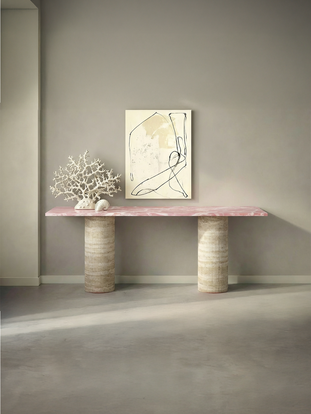 Ombrure - Console Rectangulaire - Onyx Rose