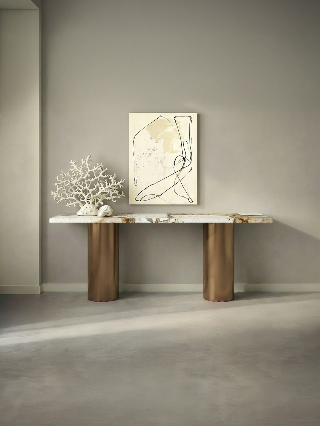 Ombrure - Console Rectangulaire - Quartzite Patagonia