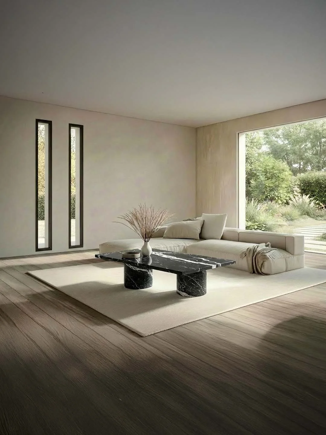 Jaspura - Table basse Rectangulaire - Marbre Nero Maquina