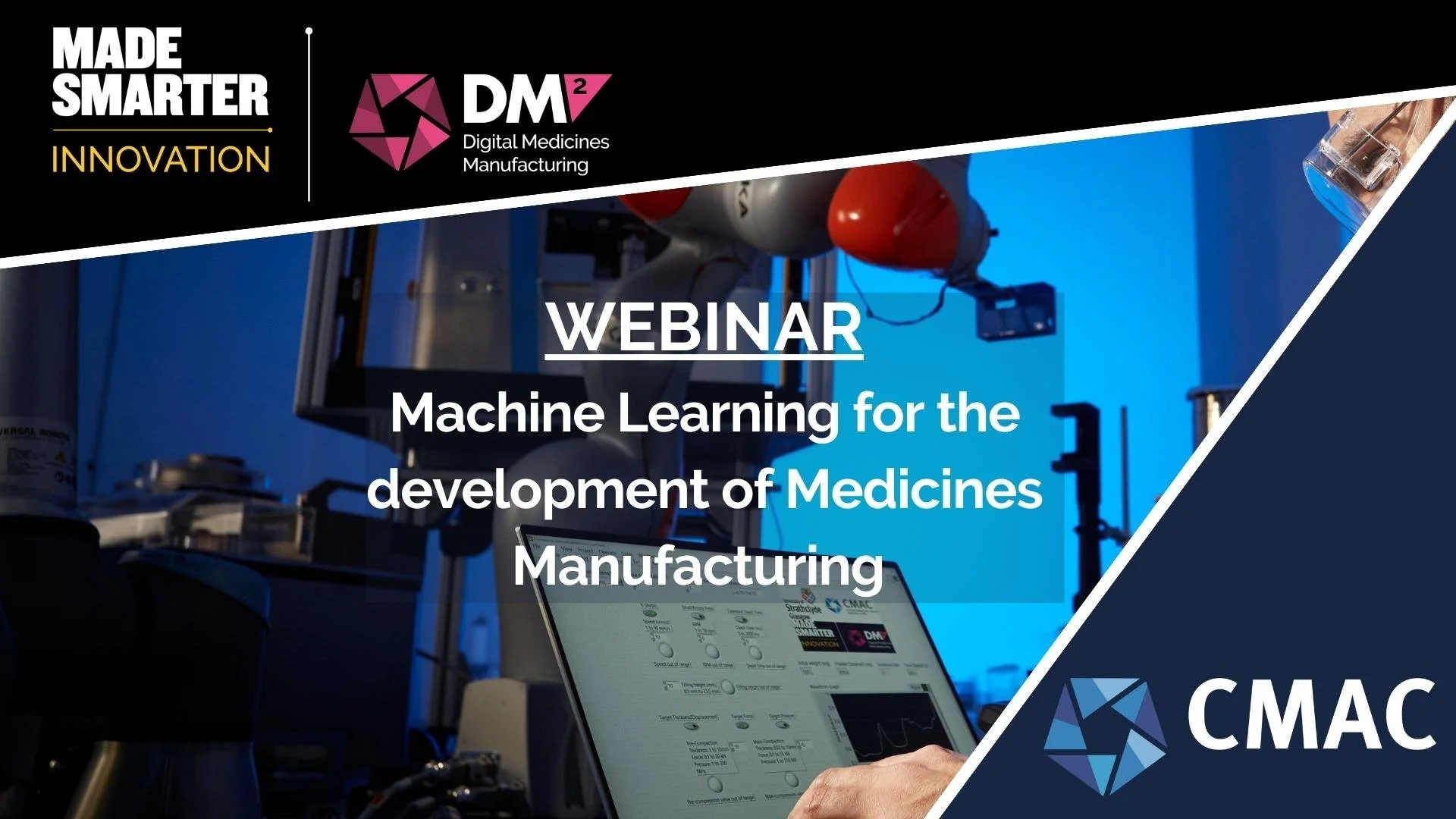 DM² Webinars: Machine learning for the development of medicines manufacturing
