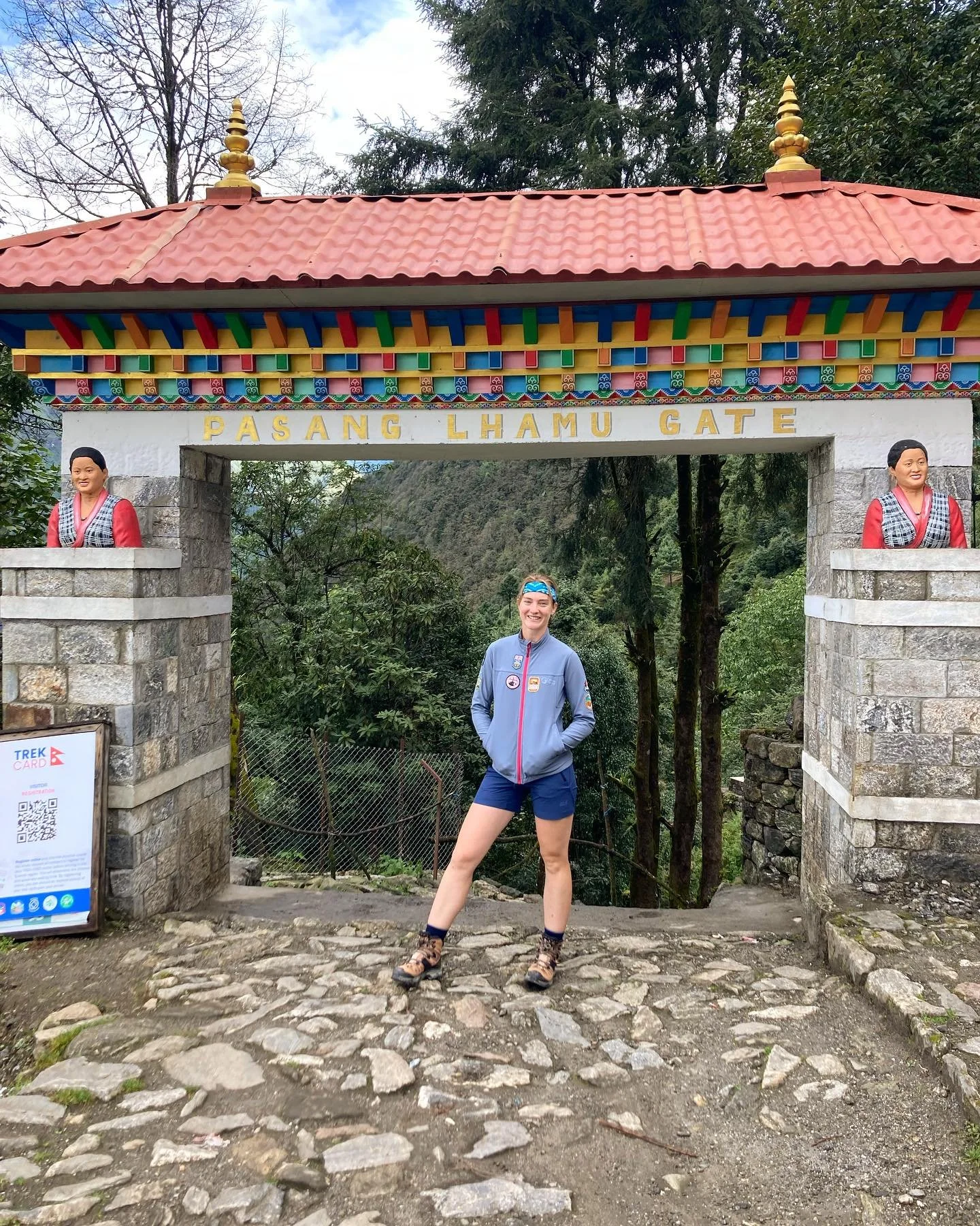Day 1 of 17 - Lukla to Phakding! The first day of the trek involves landing at the Tenzing-Hilary airport in Lukla and trekking, mostly downhill actually, to Phakding, through the trees and mountain panoramas. The best stop en route is the @himalayan
