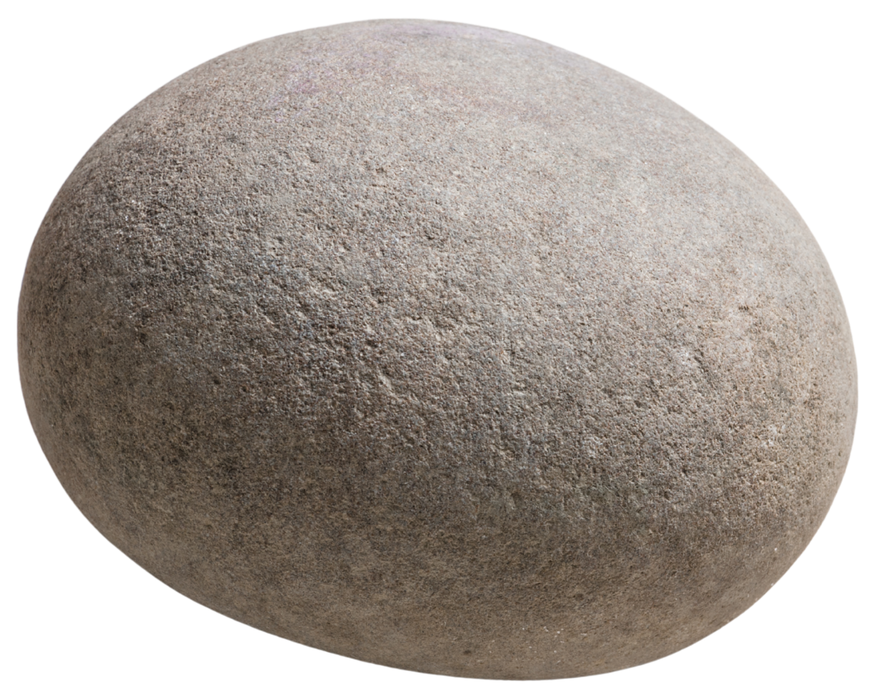 Close-up of a large, rounded, beige stone with a rough, grainy surface.